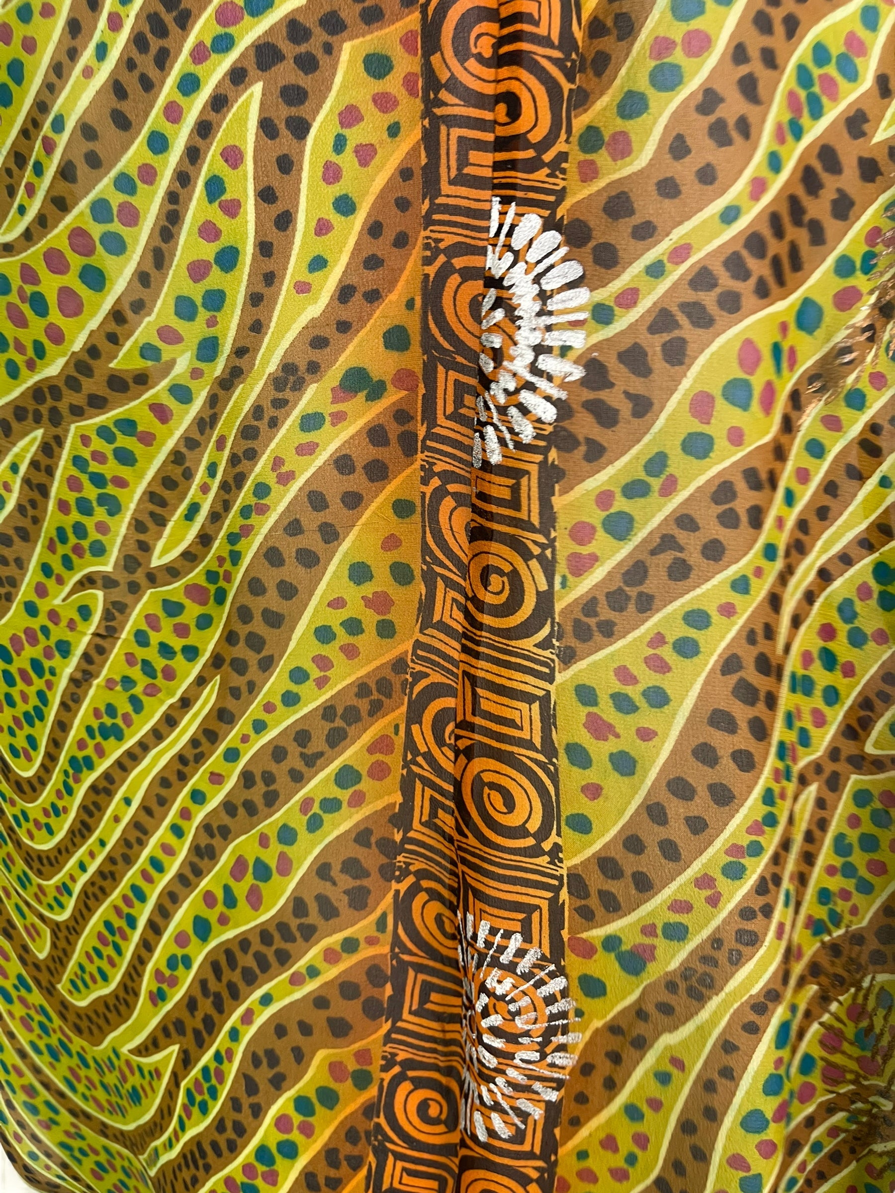 PRG6309 Sheer Avatar Pure Silk Waterfall Top