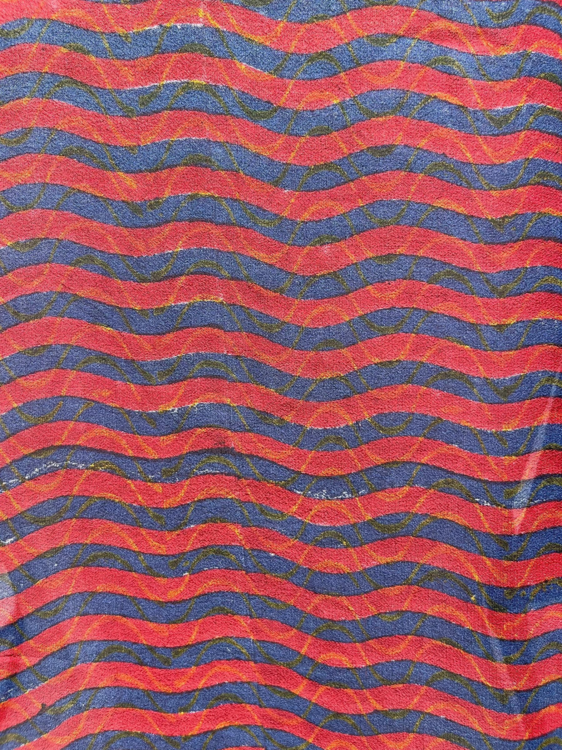 FINAL SALE PRG1776 Green Mango Sheer Avatar Pure Silk Boxy Top