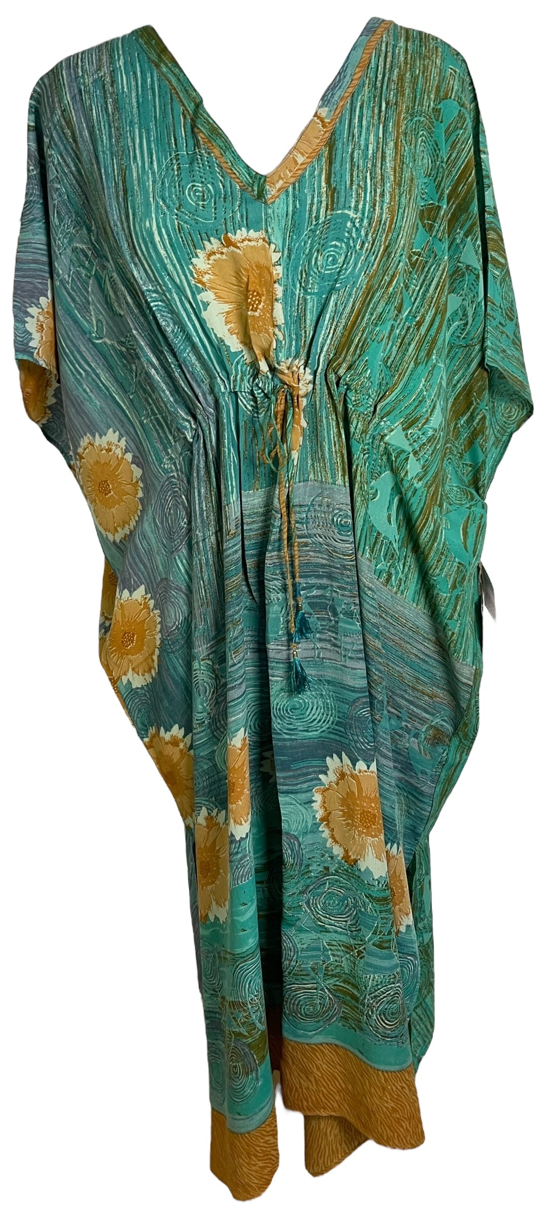 PRC6774 Avatar Pure Silk Maxi Kaftan