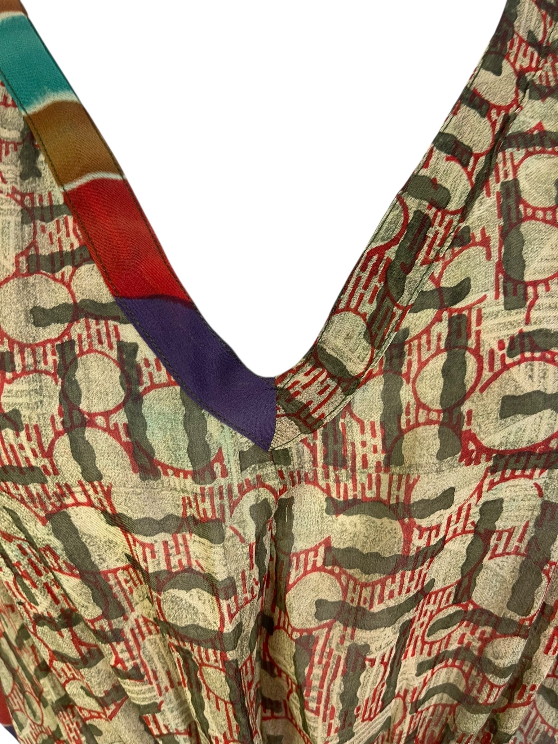 PRG6784 Sheer Avatar Pure Silk Maxi Kaftan