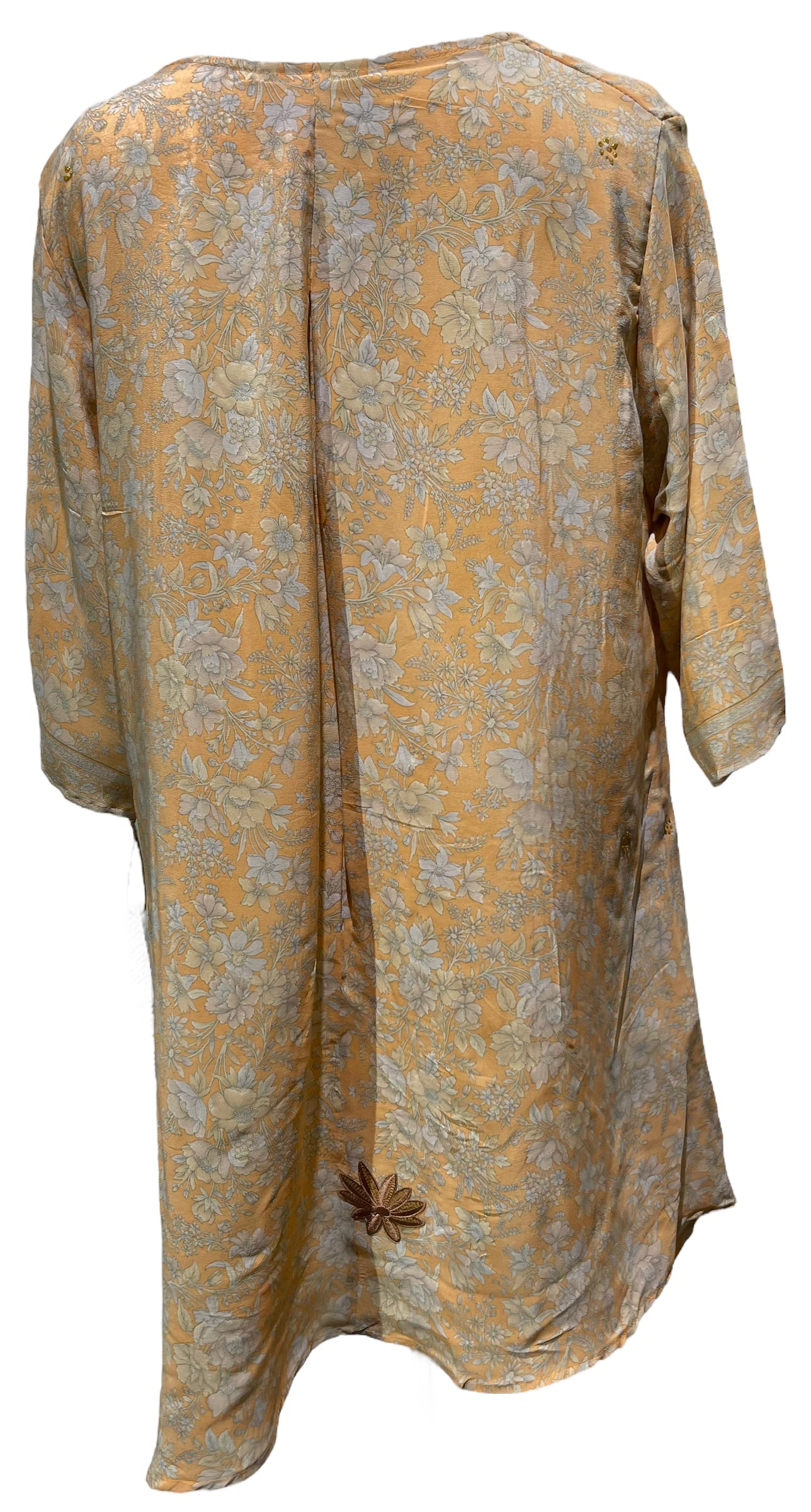 FINAL SALE PRC4765 Avatar Pure Silk Self Pocket Tunic Dress