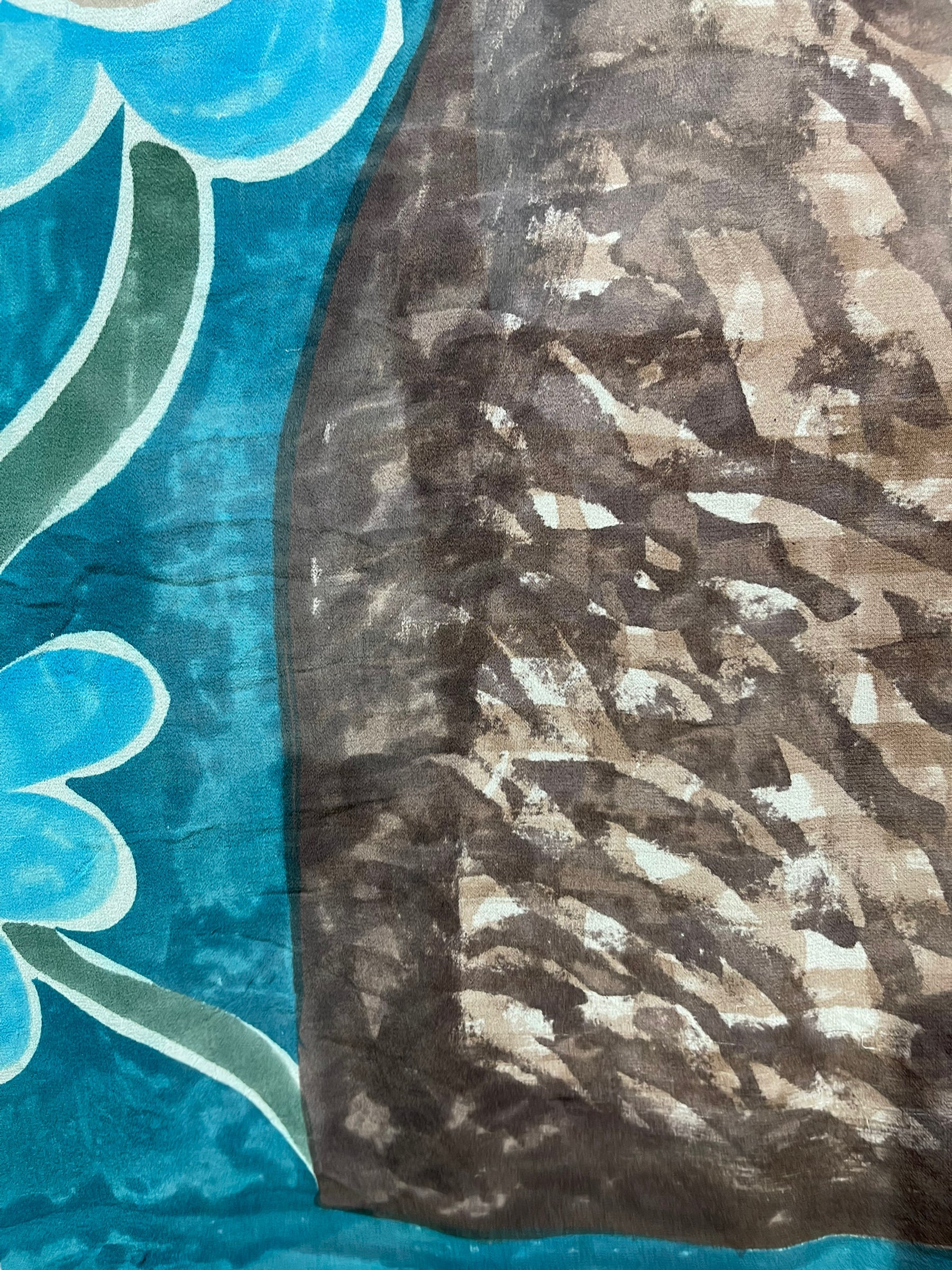 FINAL SALE PRG4609 Sheer Avatar Pure Silk Maxi Kaftan