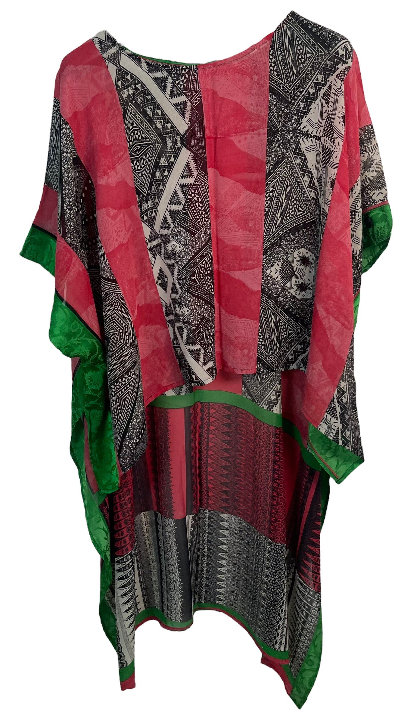 FINAL SALE PRG6091 Sheer Avatar Pure Silk Hi Lo Top