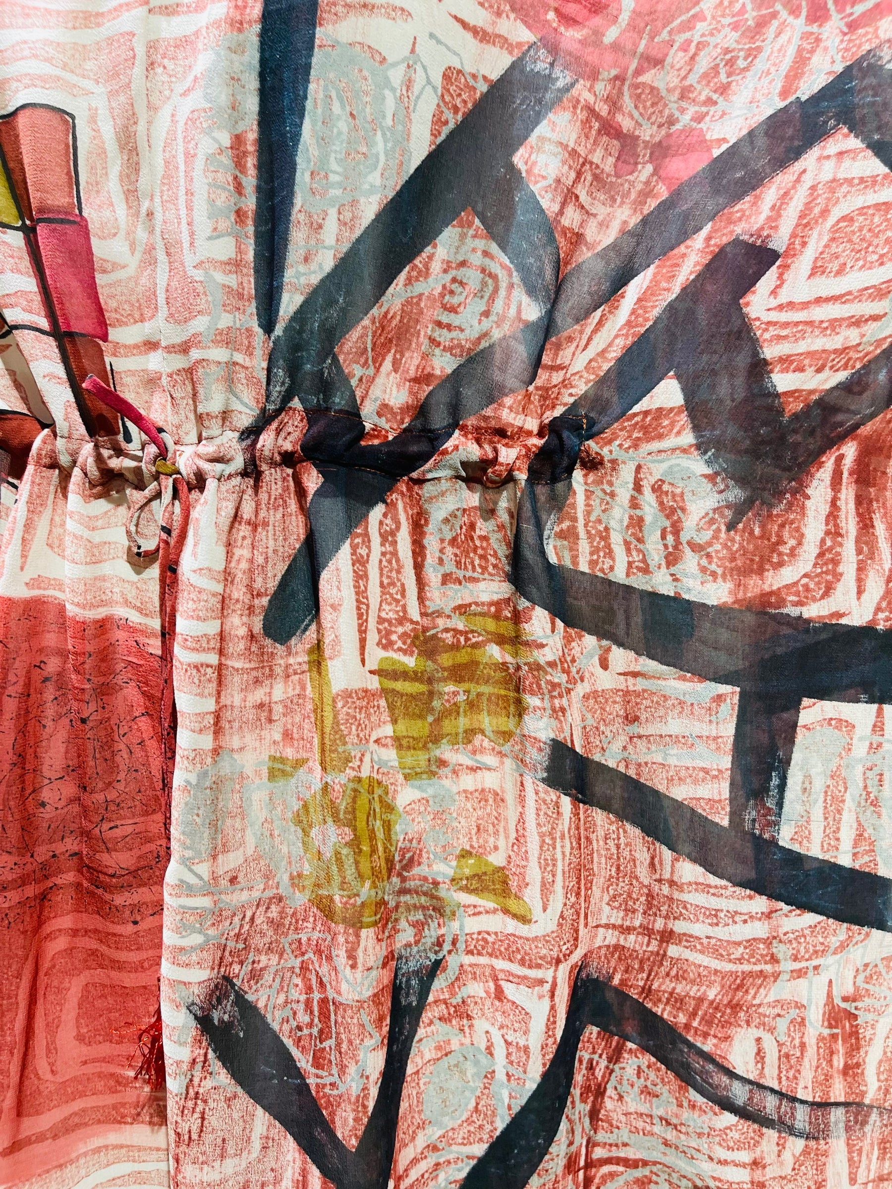 FINAL SALE PRG5679A Sheer Avatar Pure Silk Maxi Kaftan