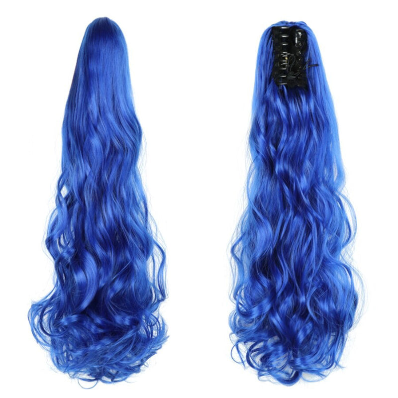 Thick Long Wavy Ponytail Clip-in Hair Extension – Natural Look, Easy Attachment