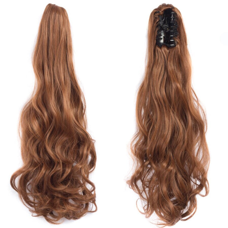 Thick Long Wavy Ponytail Clip-in Hair Extension – Natural Look, Easy Attachment