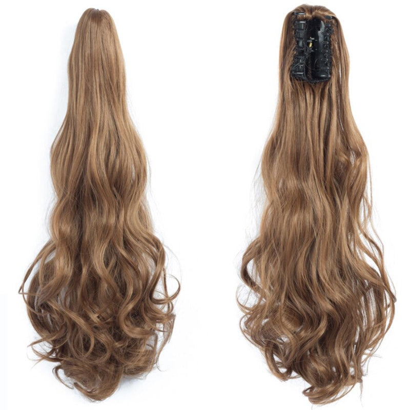Thick Long Wavy Ponytail Clip-in Hair Extension – Natural Look, Easy Attachment