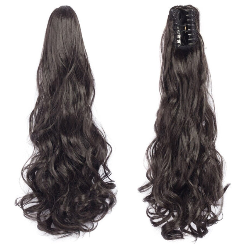 Thick Long Wavy Ponytail Clip-in Hair Extension – Natural Look, Easy Attachment