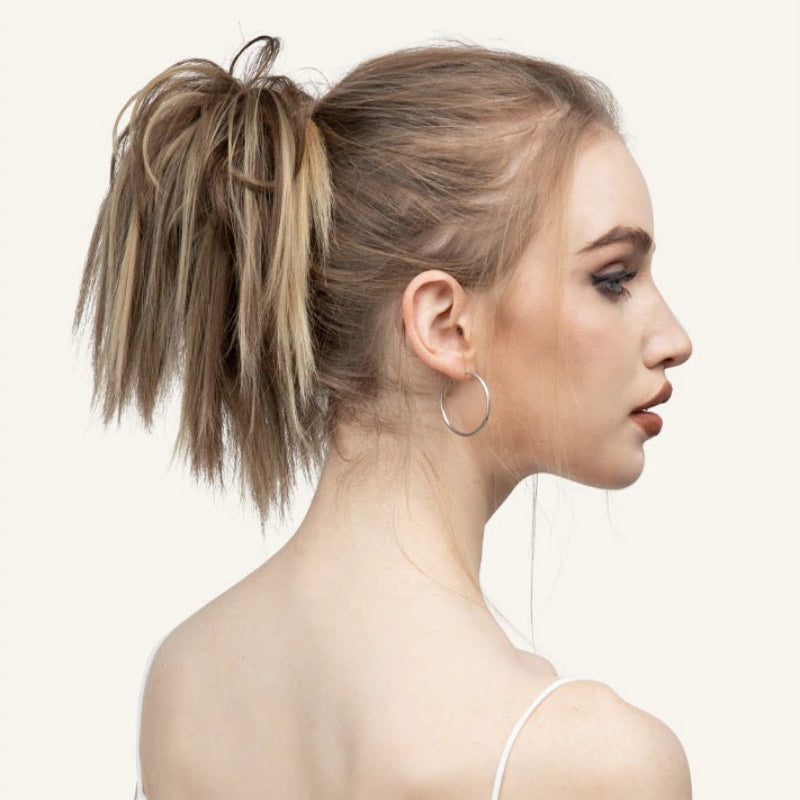 Thick Messy Hair Bun Scrunchie – Realistic Hair Extensions for Effortless Style