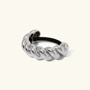 Twist Pony Cuff – Waterproof and Hypoallergenic Hair Accessory in 18k Gold Stainless Steel