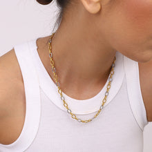 Load image into Gallery viewer, Two-Tone Gold Necklace for Everyday Wear – Waterproof and Hypoallergenic Jewelry
