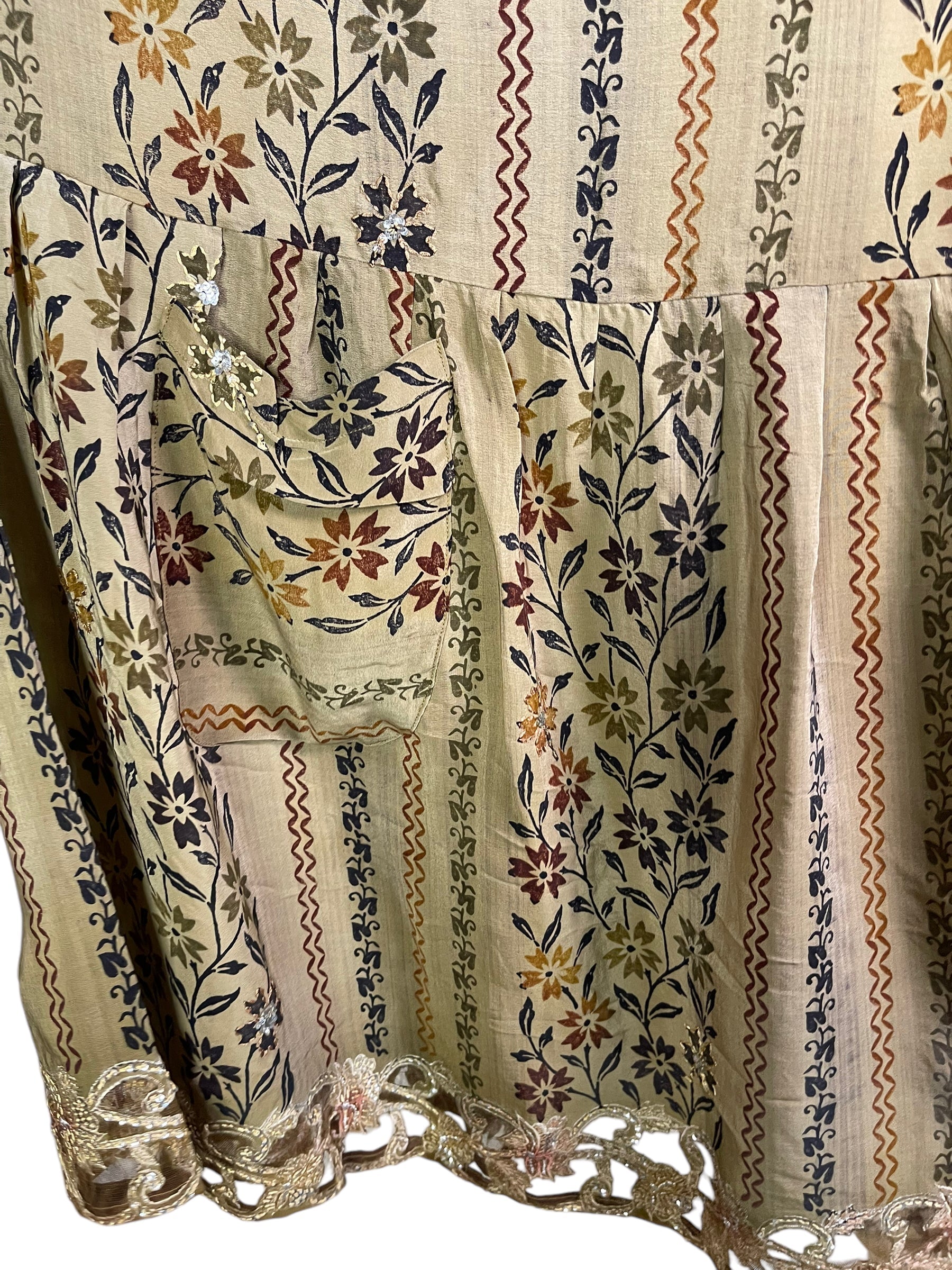 PRC3800 Avatar Pure Silk Boxy Babydoll Dress