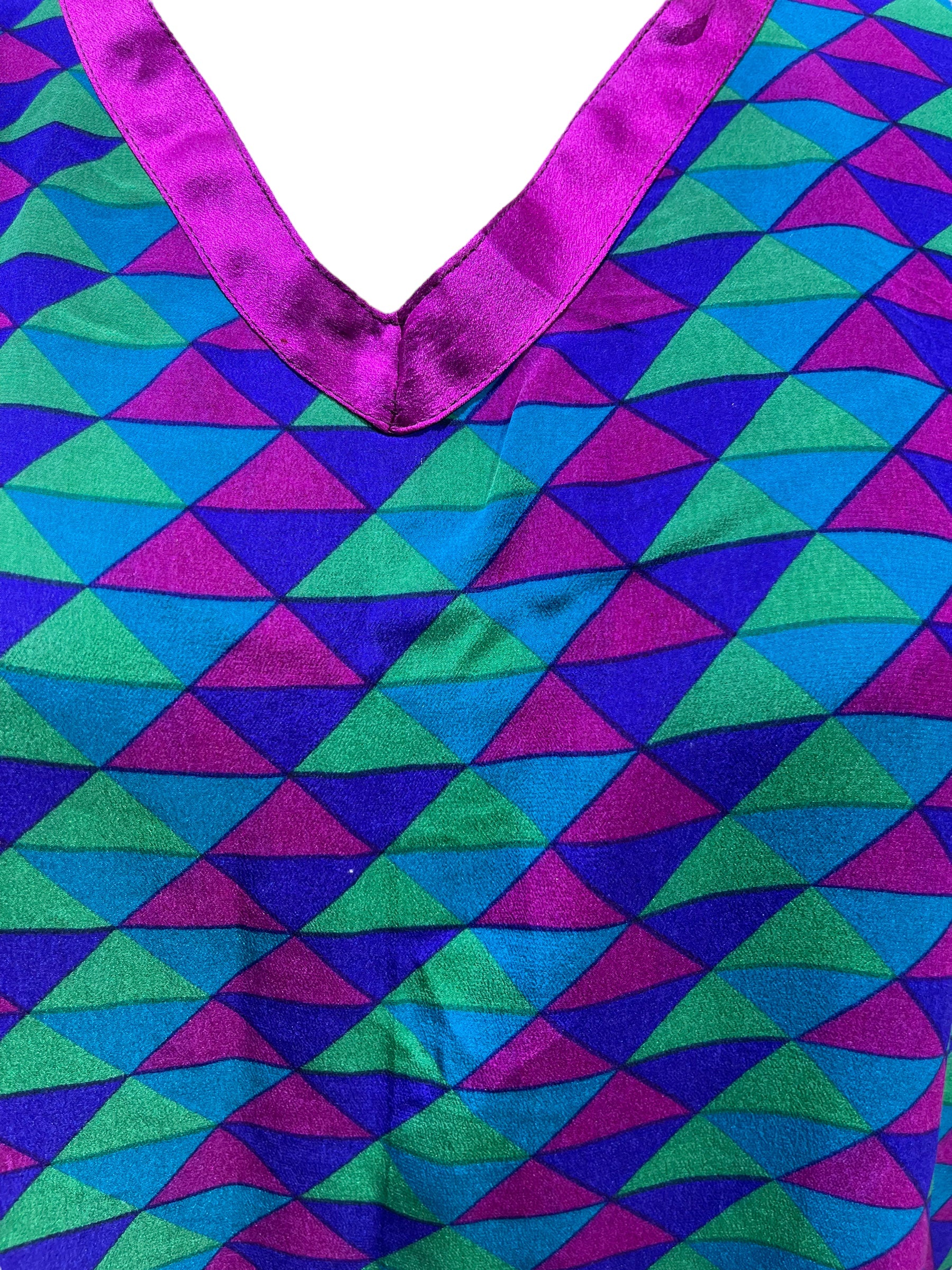 FINAL SALE PRC4276 Avatar Pure Silk Long Tunic with Side Ties