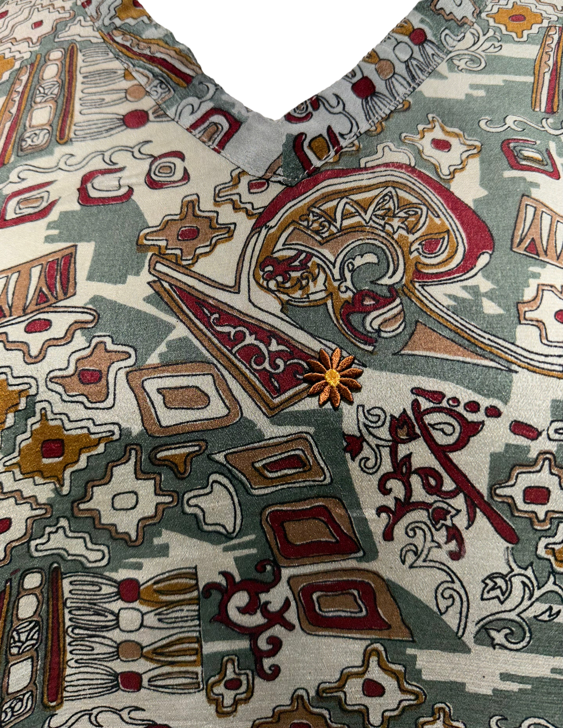 FINAL SALE Bertha Zillessen Avatar Pure Silk Long Tunic with Side Ties