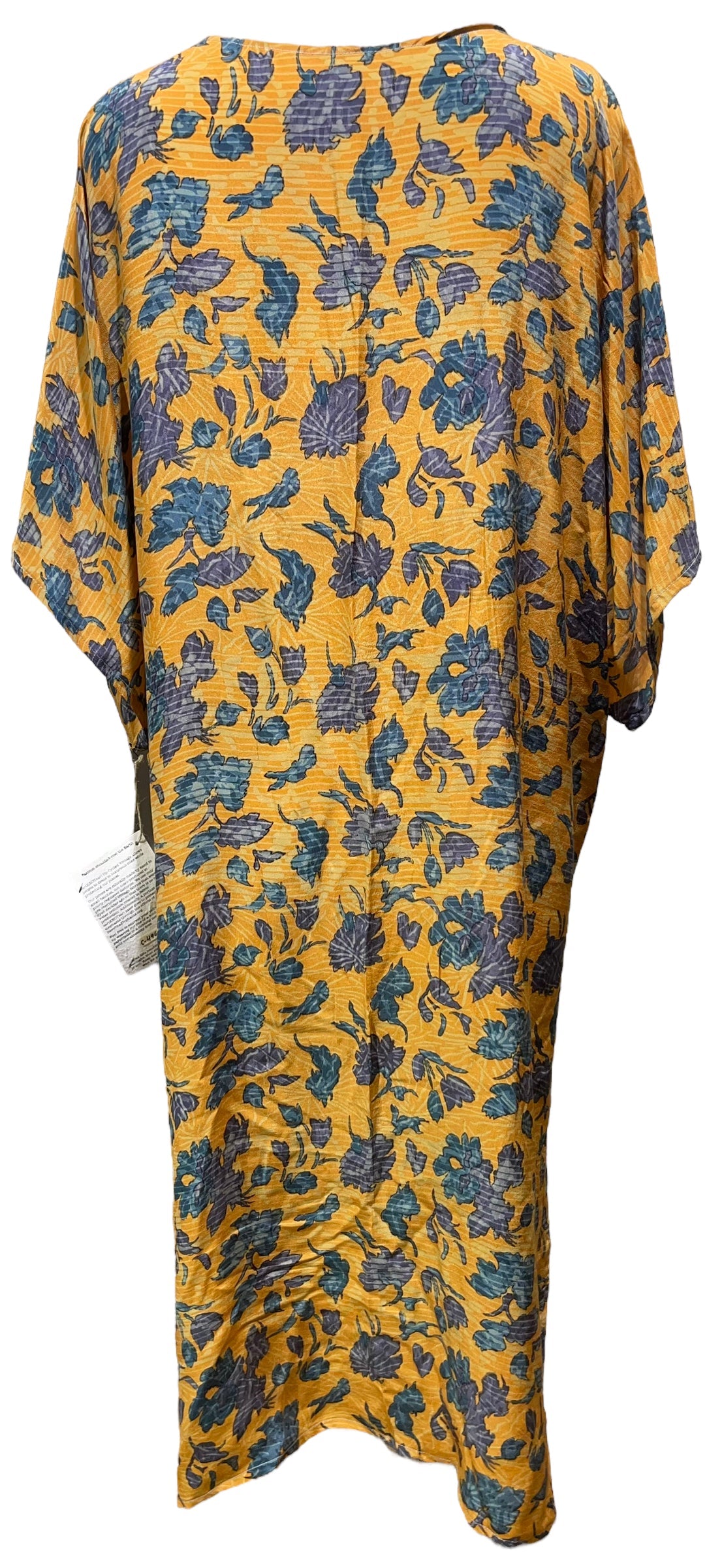 FINAL SALE PRC4962 Avatar Long Pure Silk Kimono Sleeved Duster with Belt