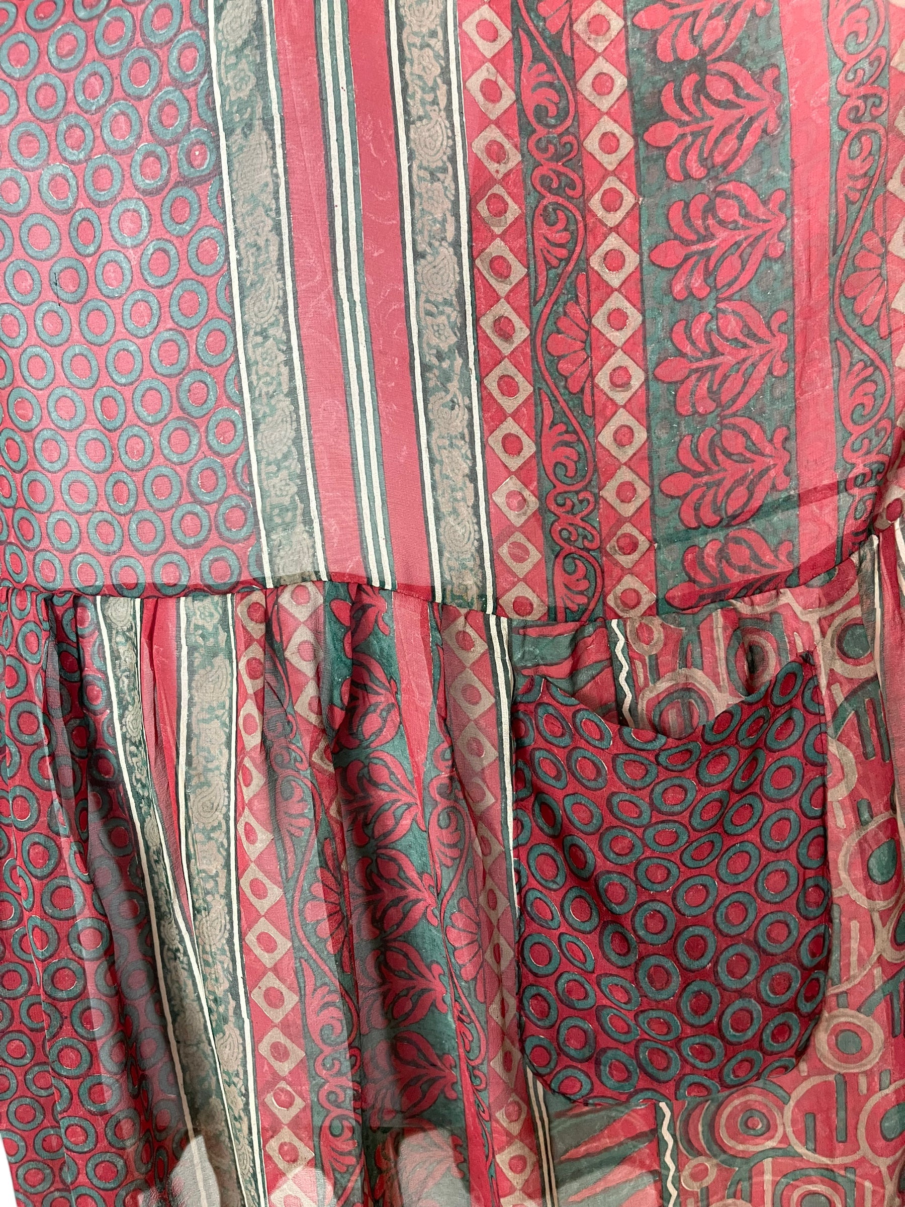 FINAL SALE PRG5903 Sheer Avatar Pure Silk Boxy Babydoll Dress