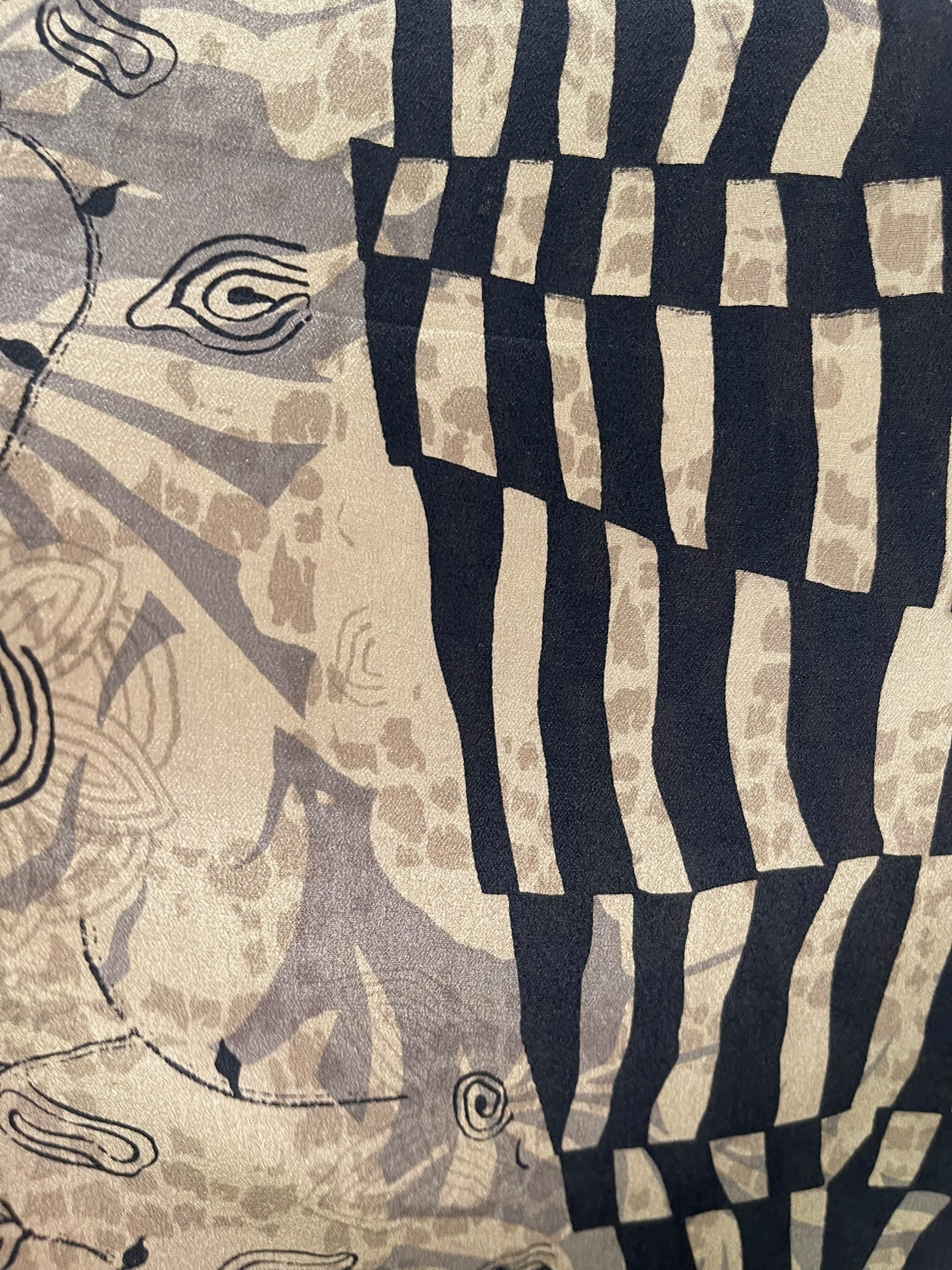 PRC7150 Avatar Pure Silk Long Tunic with Side Ties