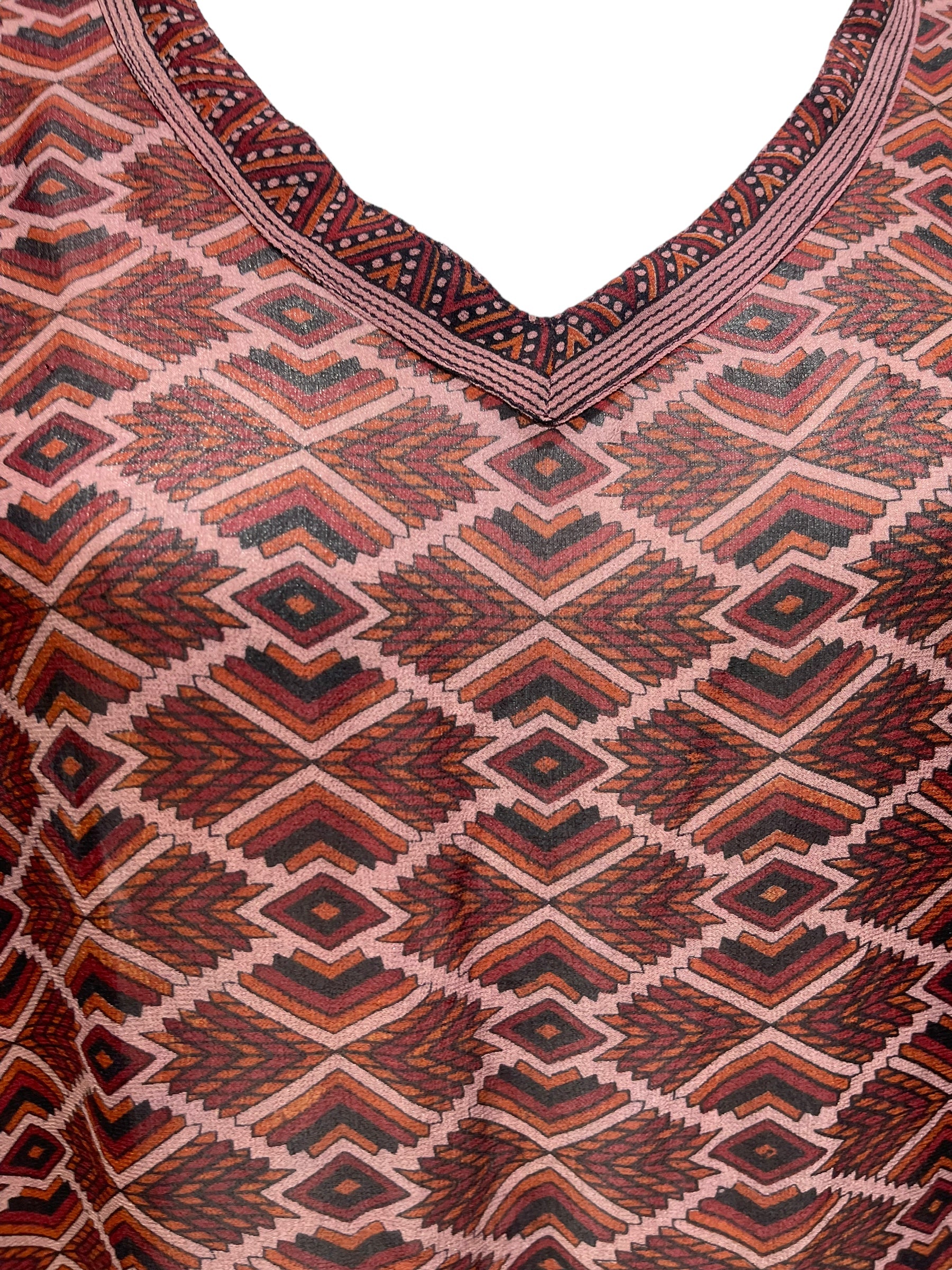 FINAL SALE PRG5086 Sheer Avatar Pure Silk Midi Length Kaftan