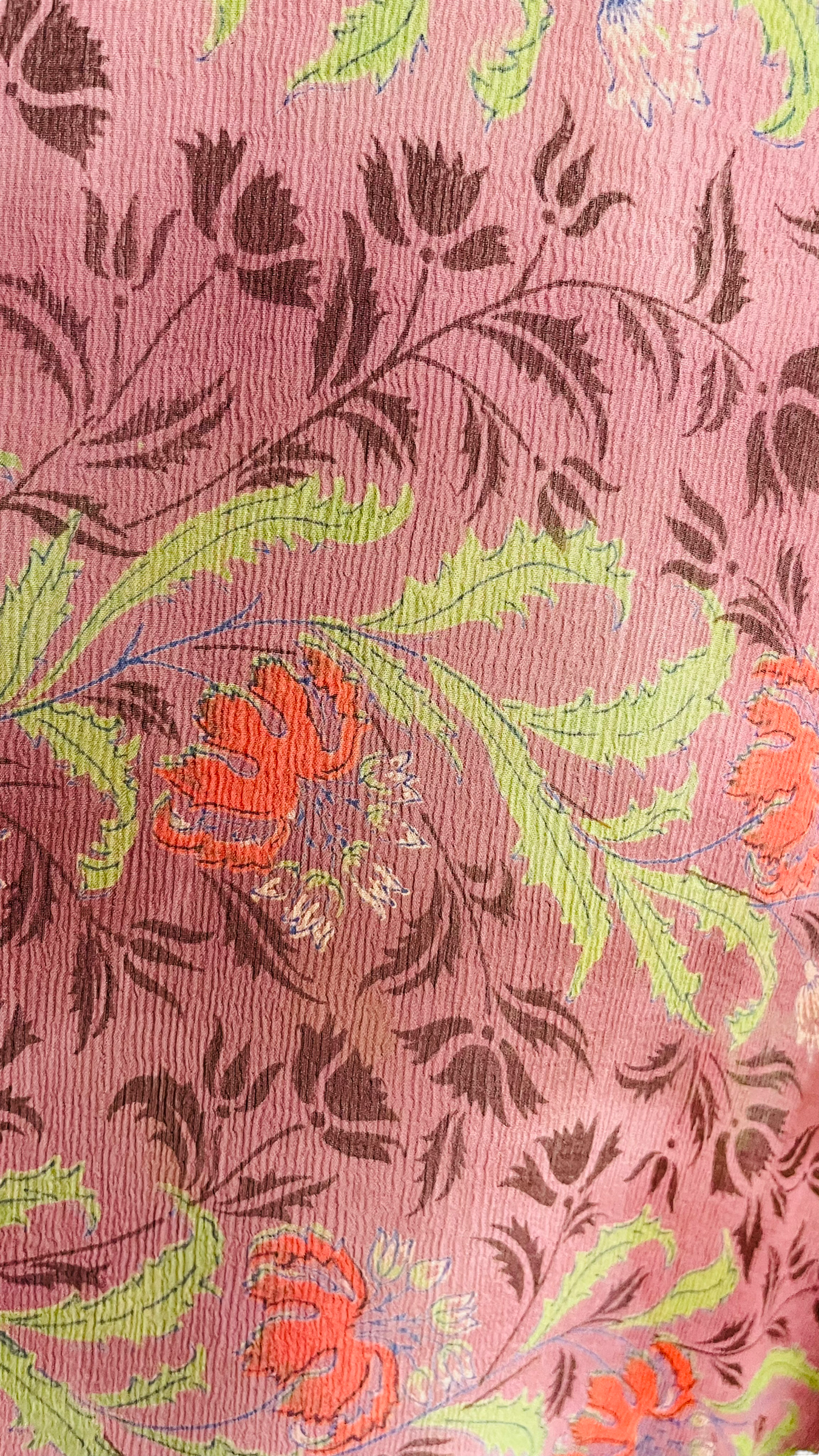 FINAL SALE PRG1005 Trout Sheer Avatar Pure Silk Long Tunic with Side Ties