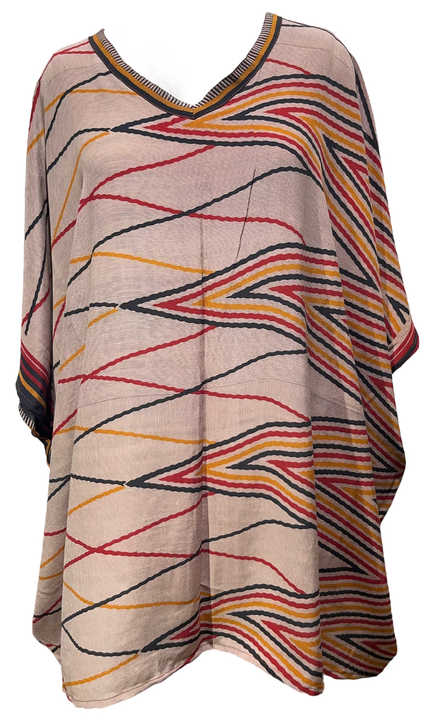 FINAL SALE PRC5009 Avatar Pure Silk Short Kaftan Tunic without Slits