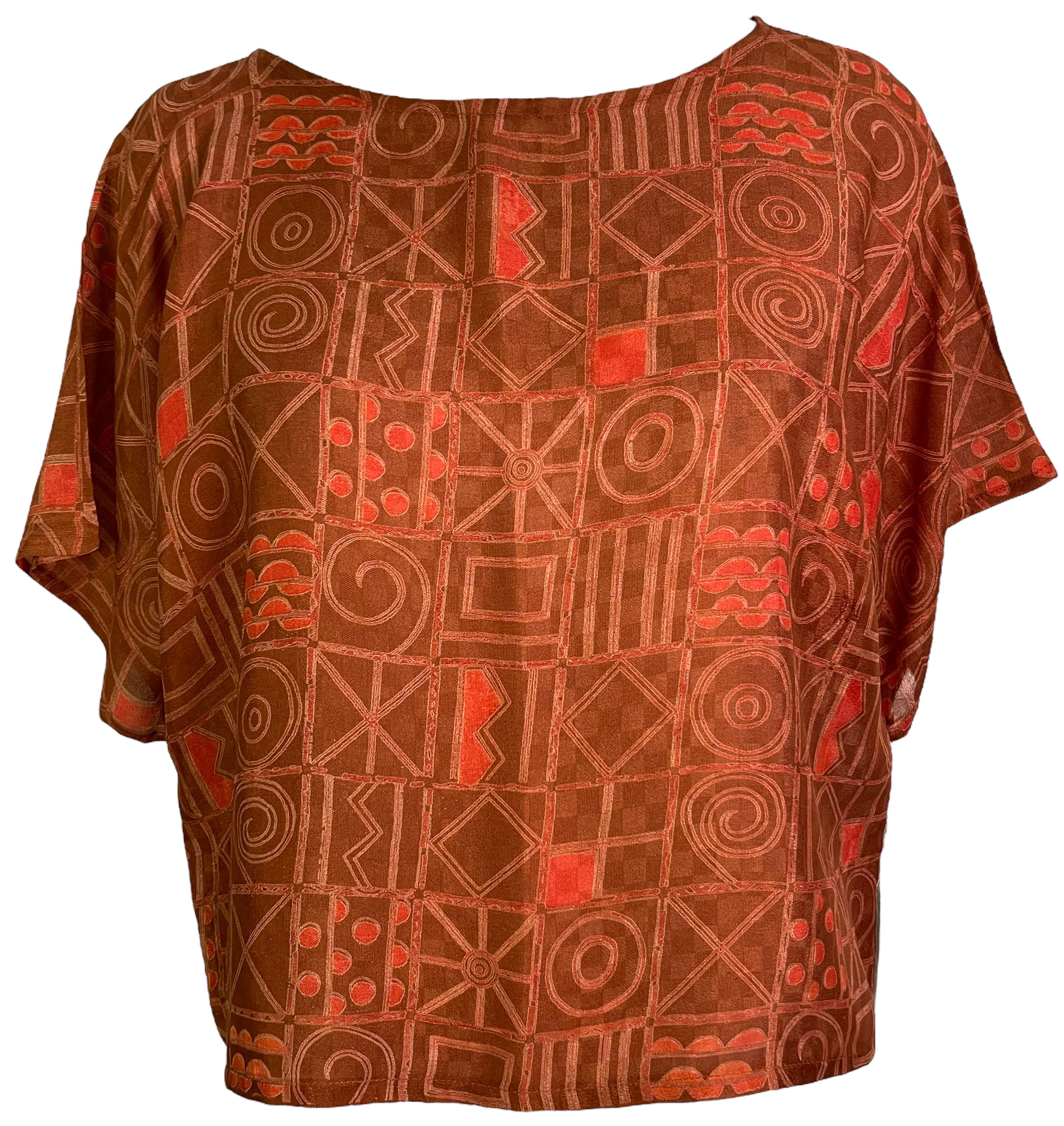 PRC6089 Avatar Pure Silk Boxy Top