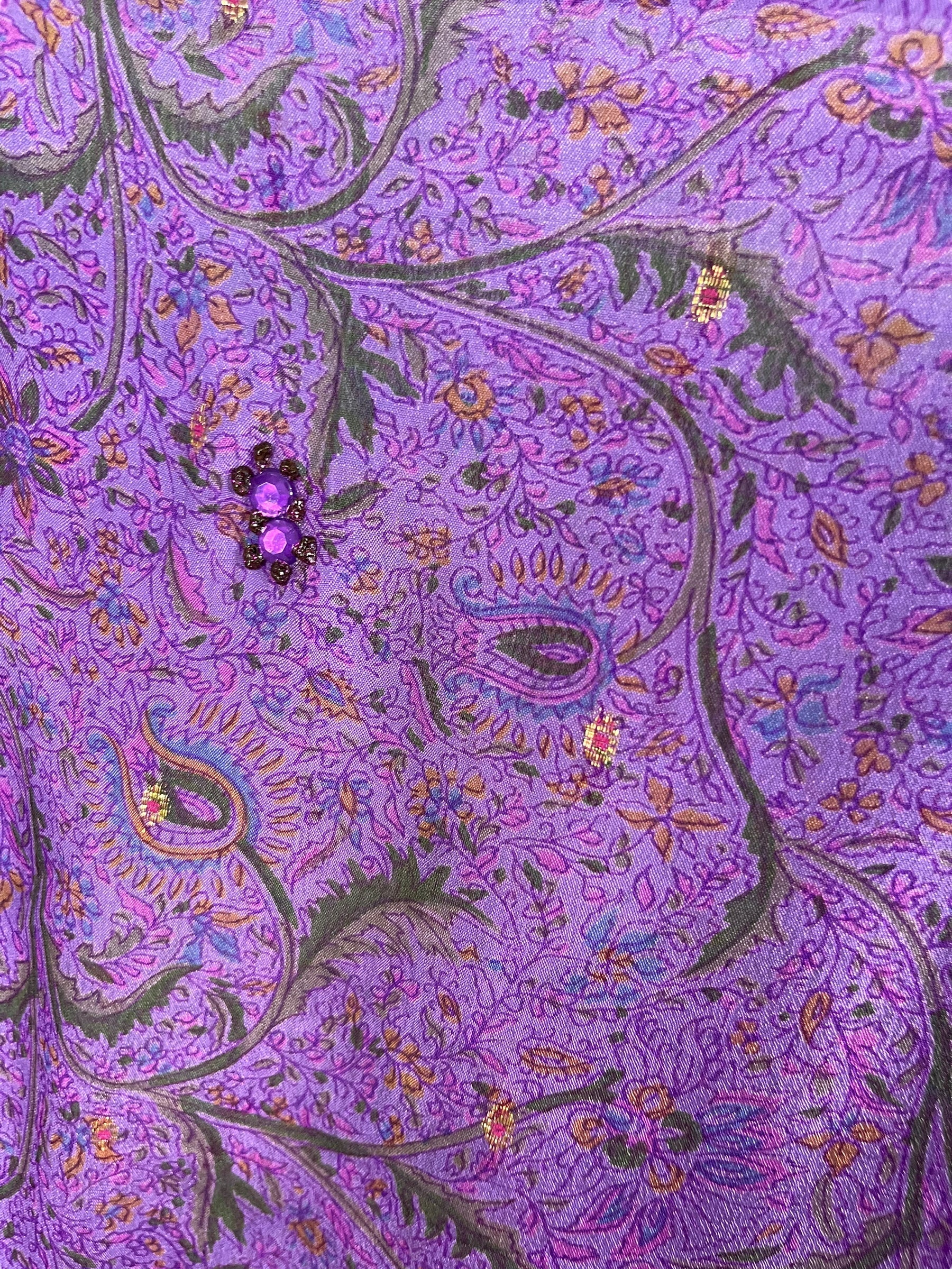 PRC6425 Avatar Pure Silk Midi Length Kaftan