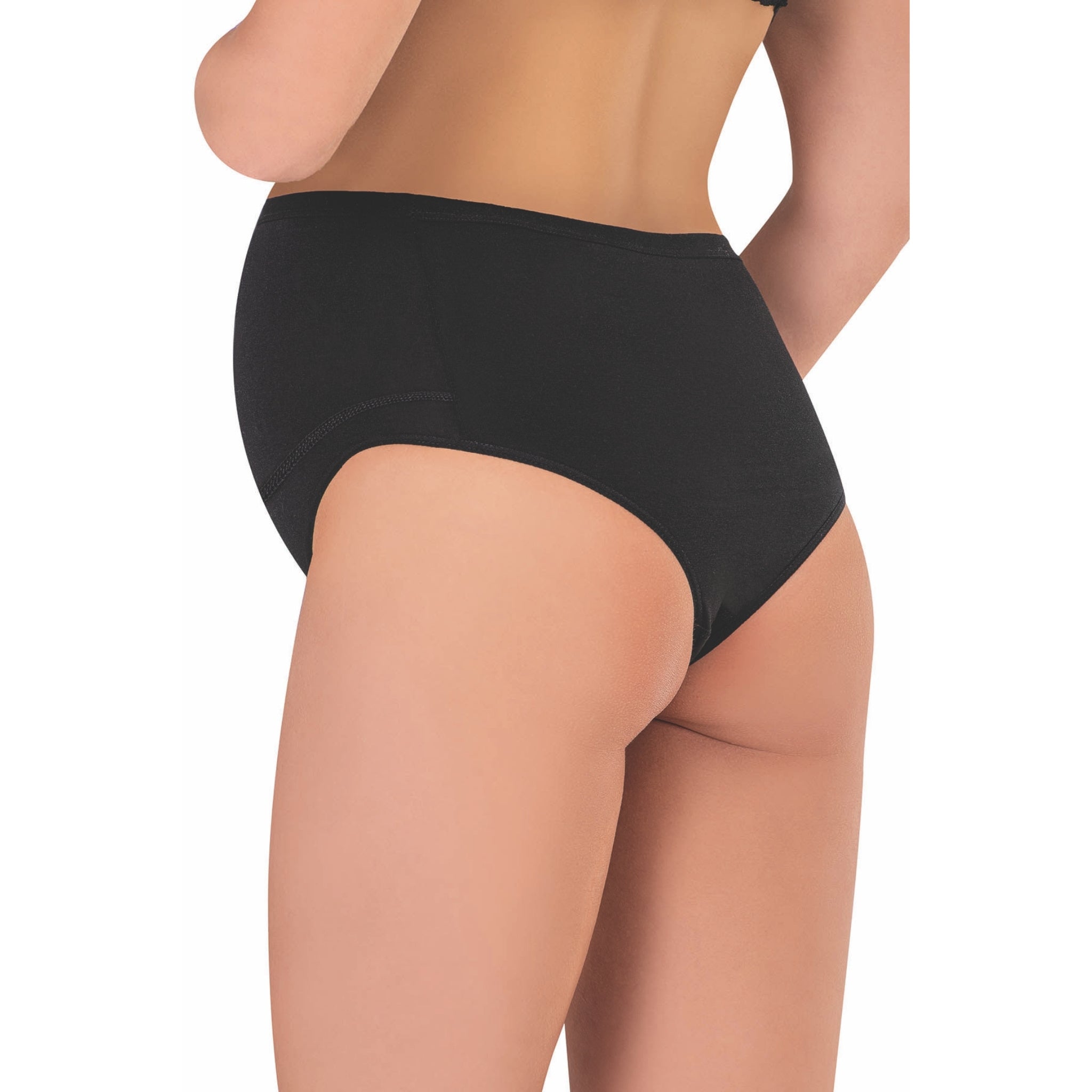 3-Pack Cotton Maternity Briefs – Soft, Stretchy & Breathable Pregnancy Underwear (White, Black, Skin)