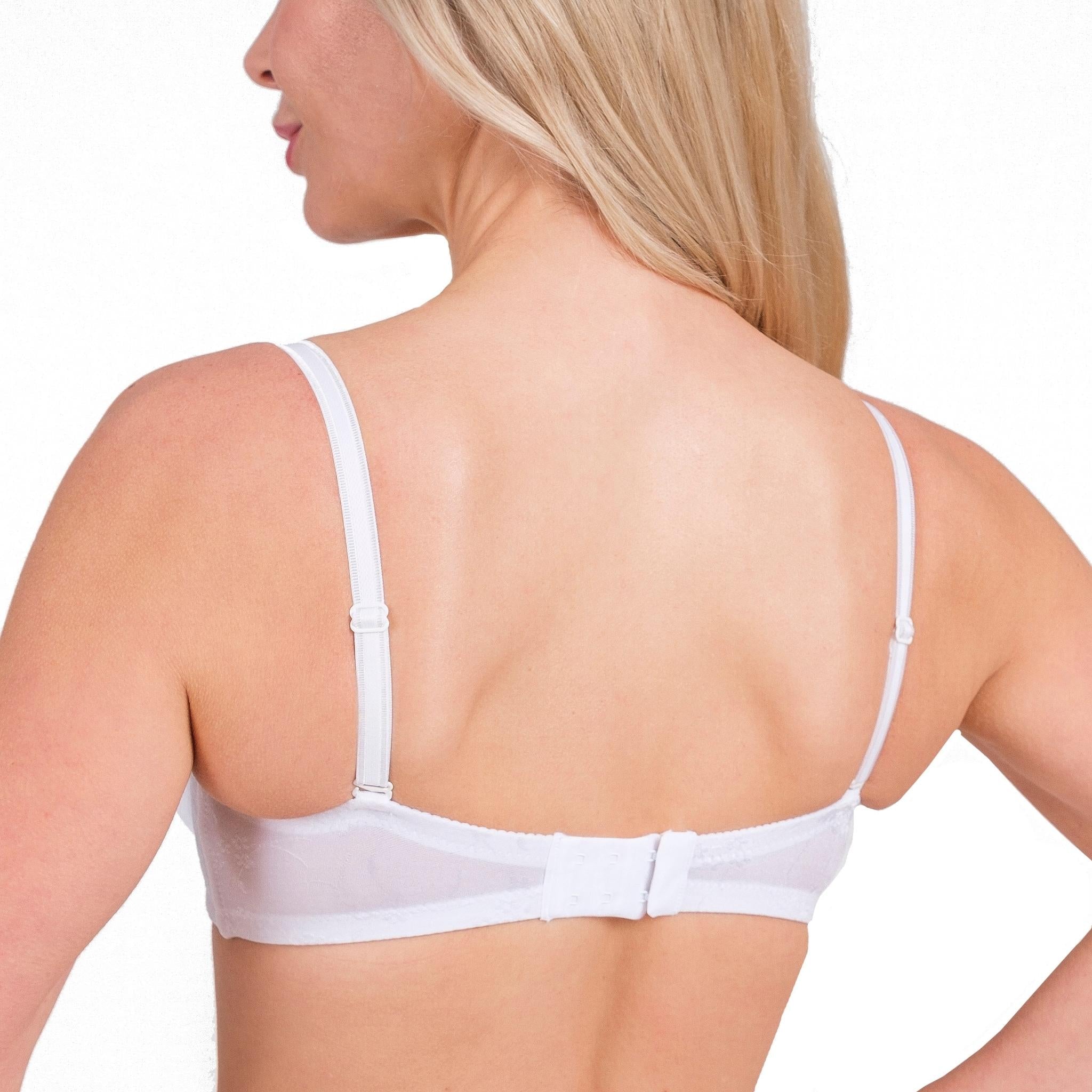 Women’s Lace Underwire Bra – Full-Coverage, Adjustable Straps & Breathable Floral Lingerie (Black, White, Nude)