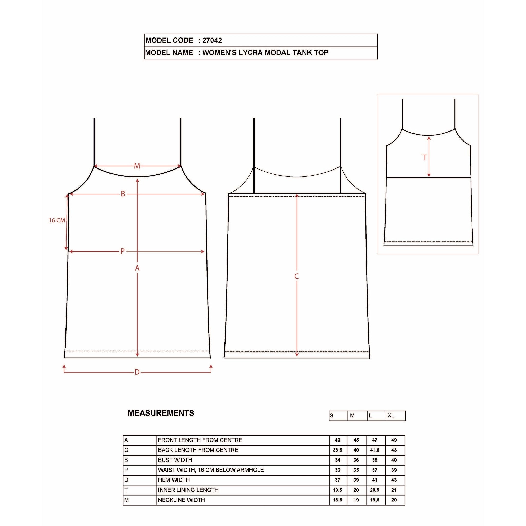 Women's Cotton-Modal Camisole Top – Soft Stretch Knit Tank with Thin Straps