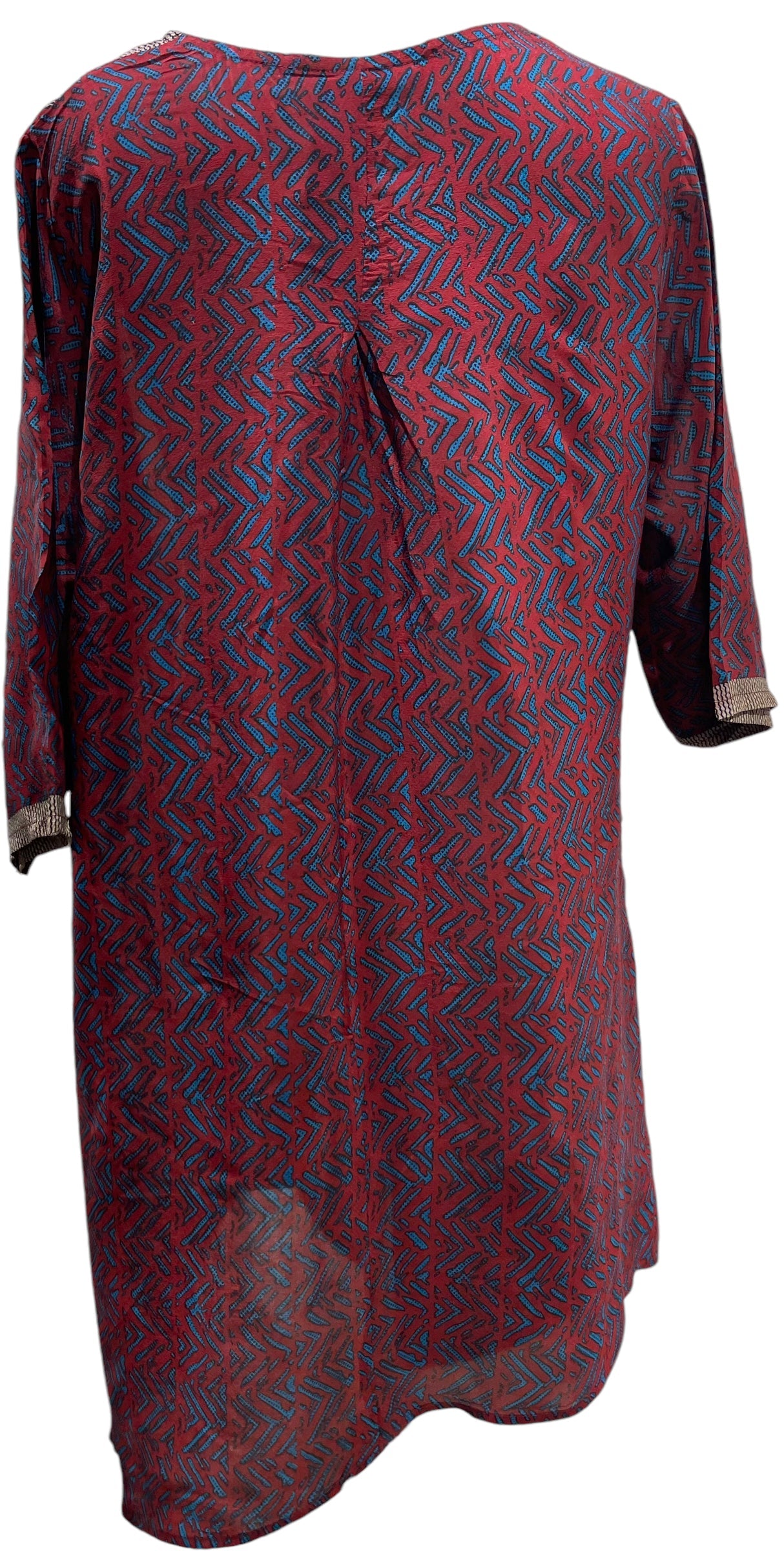 FINAL SALE PRC5762 Avatar Pure Silk Self Pocket Tunic Dress