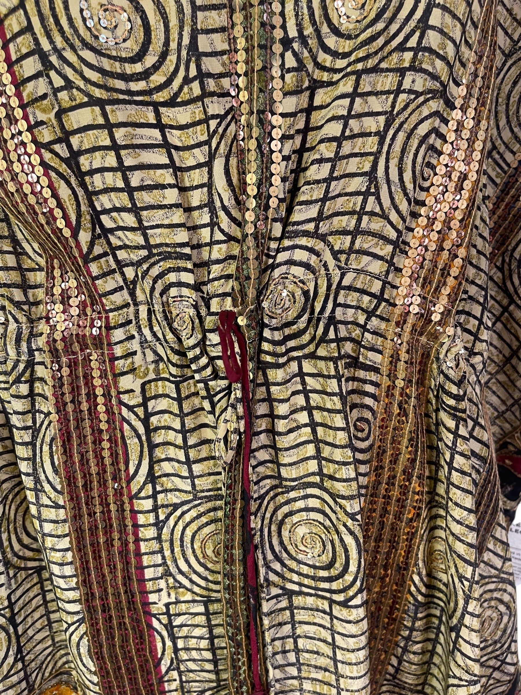 PRC6760 Avatar Pure Silk Maxi Kaftan