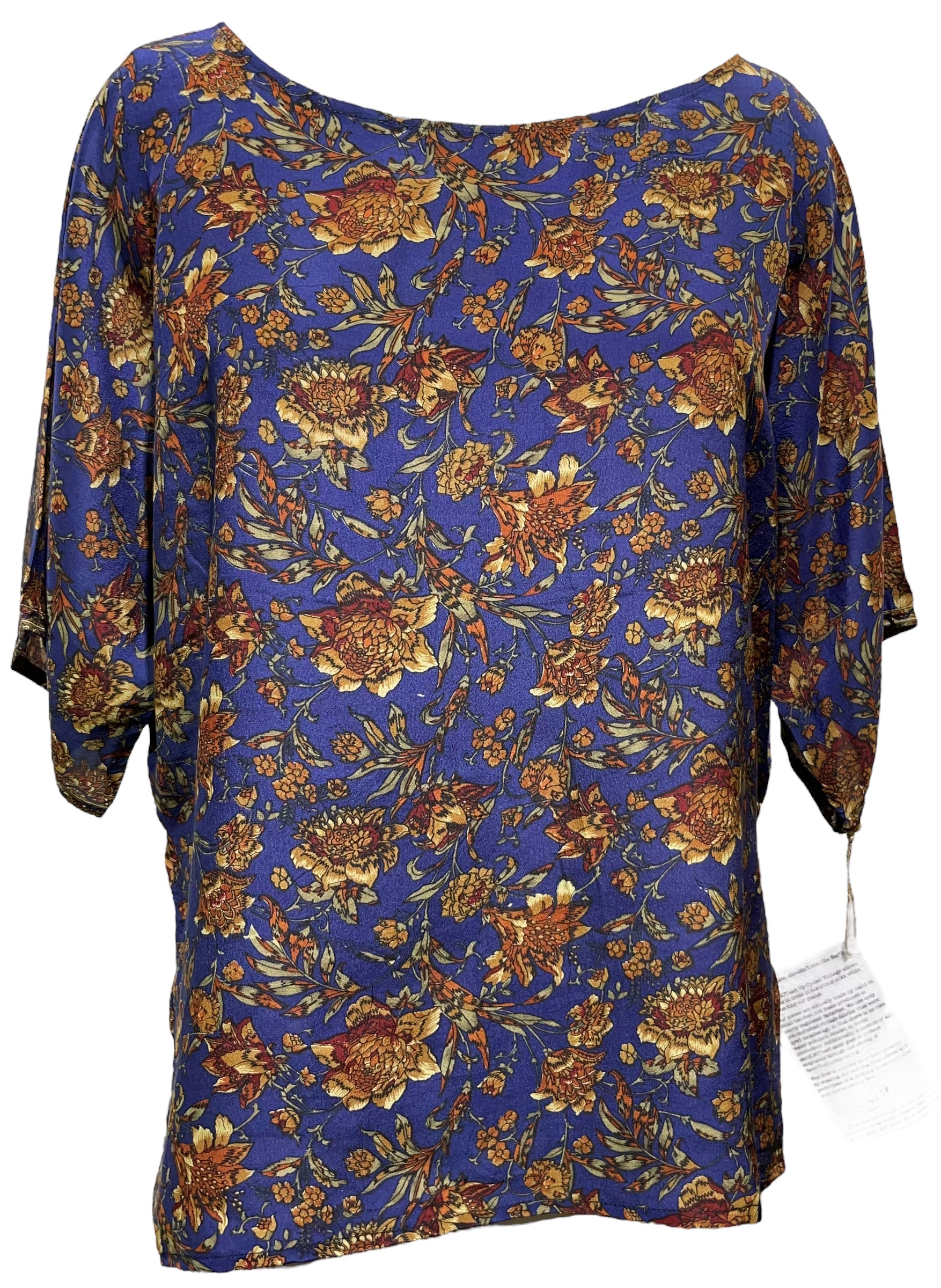 FINAL SALE PRC4627 Avatar Pure Silk Side Slit Top