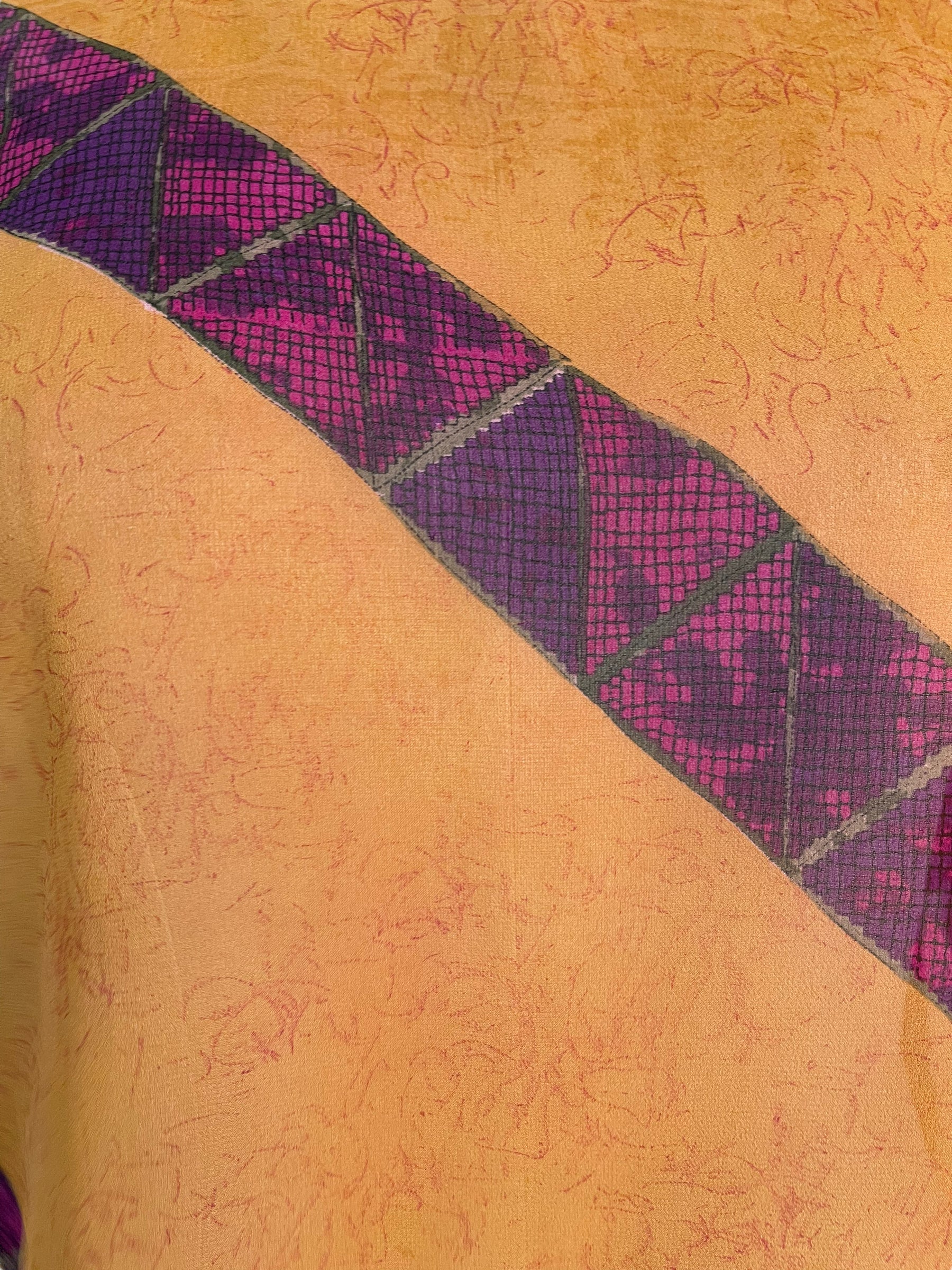 FINAL SALE PRG6130 Sheer Avatar Pure Silk Side Slit Top