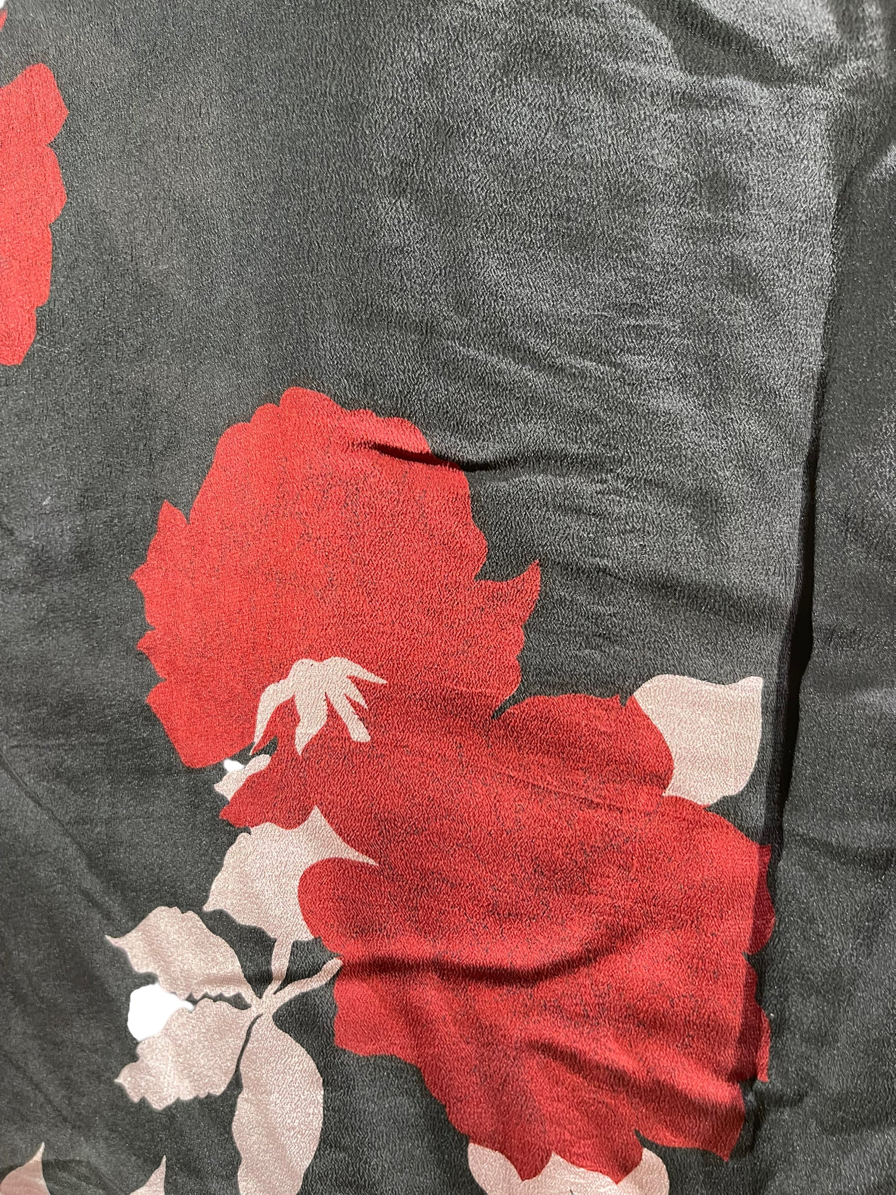 FINAL SALE PRC4368 Avatar Pure Silk LONGER SLEEVE Side Slit Top