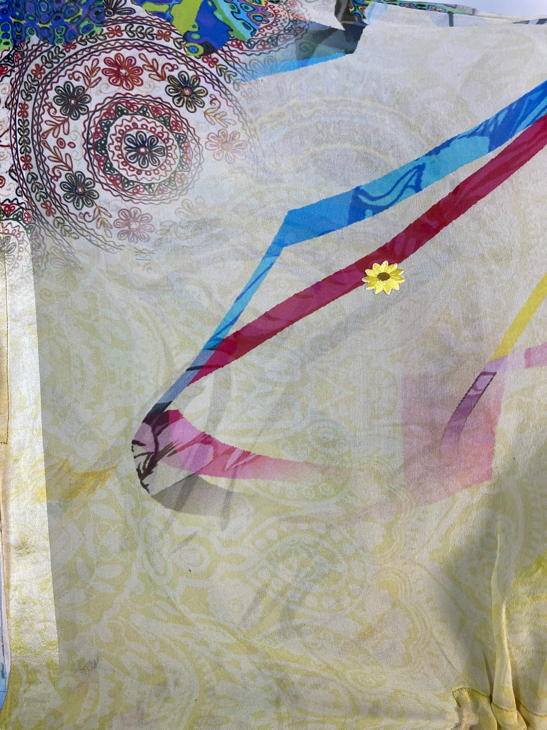 PRG6362 Sheer Avatar Pure Silk Maxi Kaftan