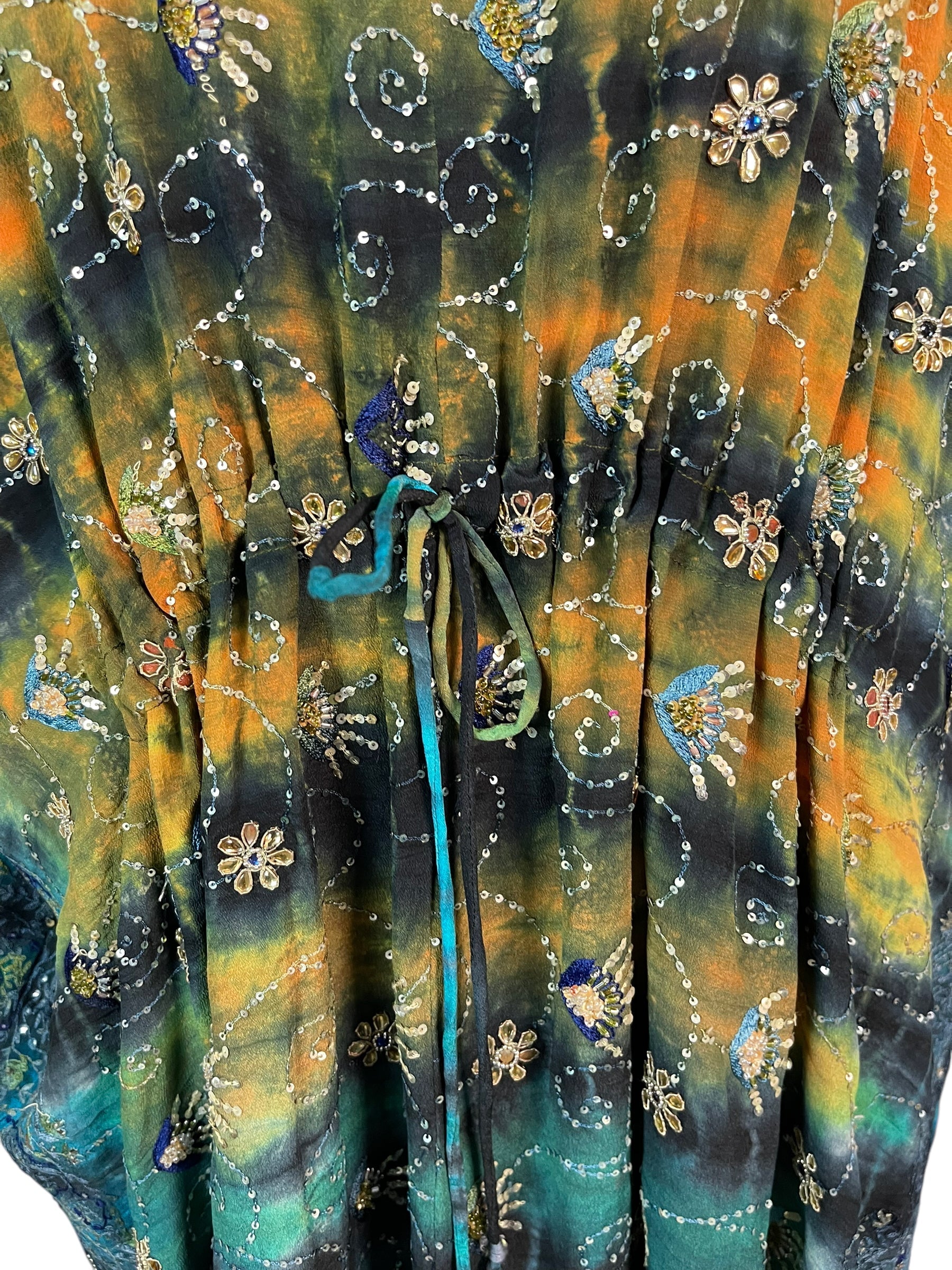 PRC6394 Avatar Pure Silk Maxi Kaftan