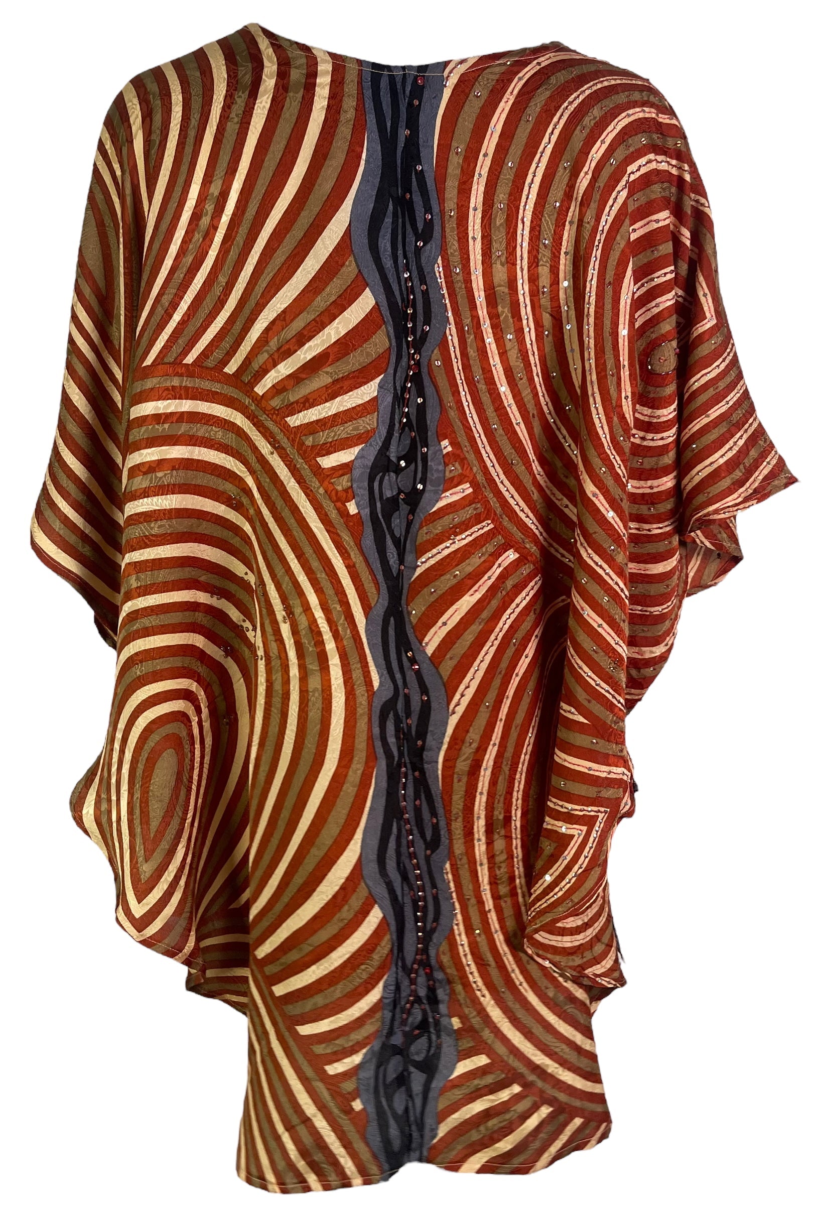 PRC6493 Avatar Pure Silk Waterfall Top