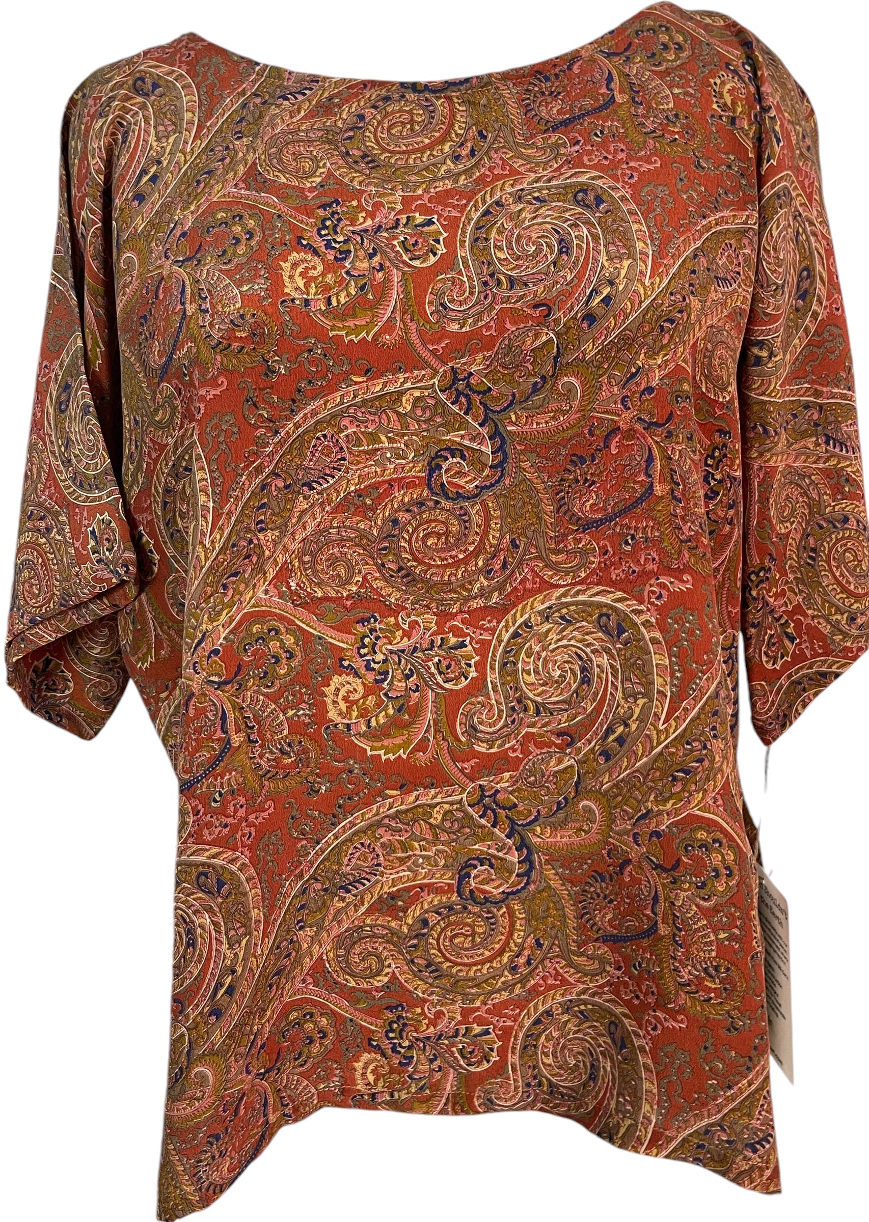 FINAL SALE PRC5806 Avatar Pure Silk Side Slit Top