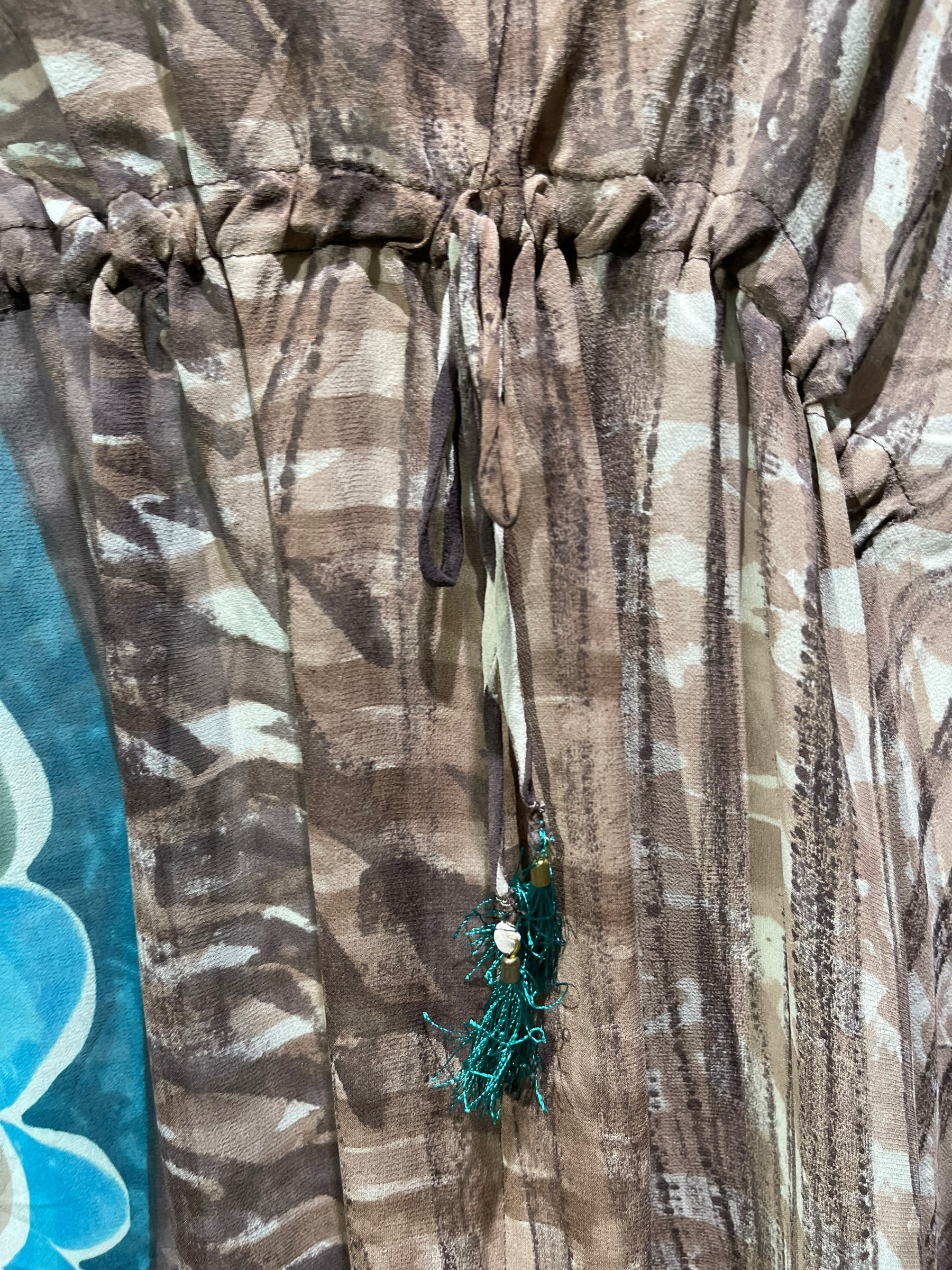 FINAL SALE PRG4609 Sheer Avatar Pure Silk Maxi Kaftan