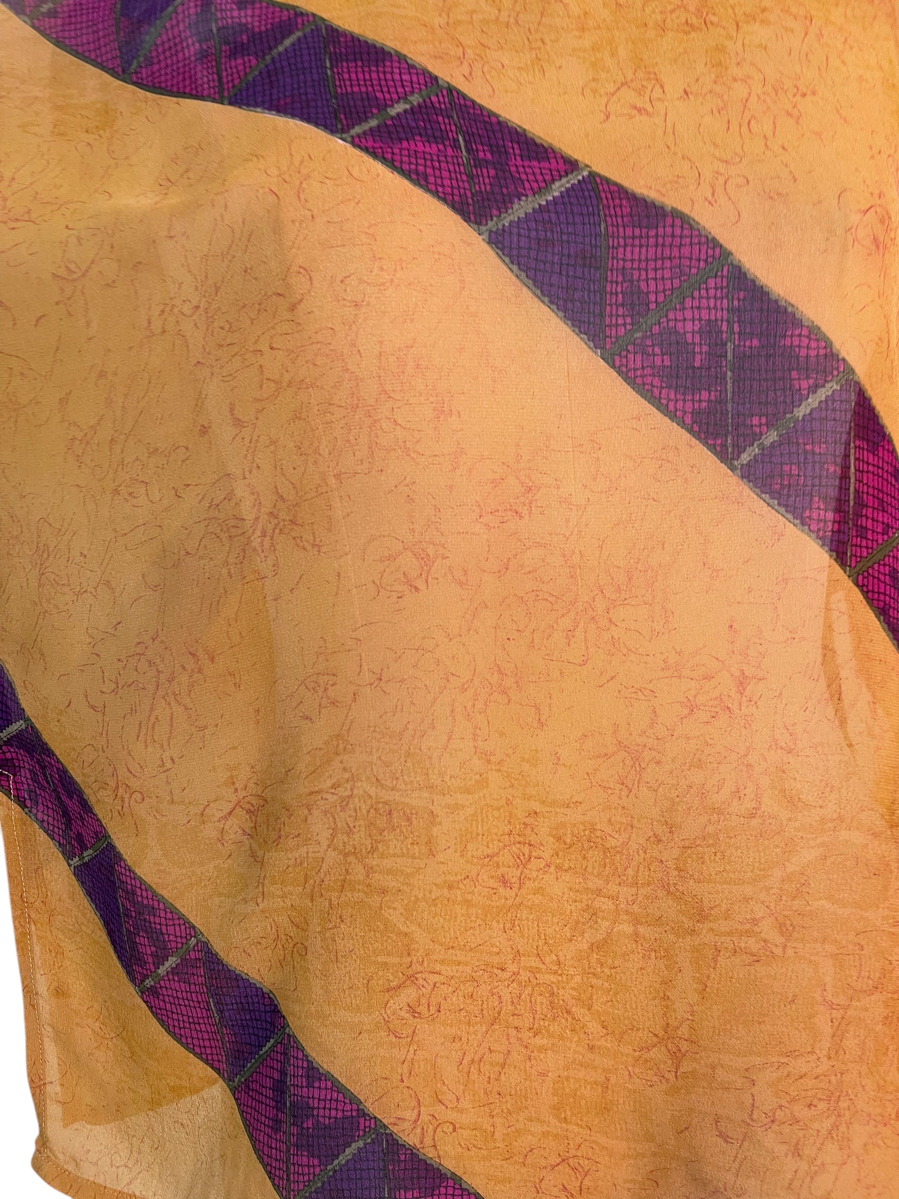 FINAL SALE PRG6130 Sheer Avatar Pure Silk Side Slit Top