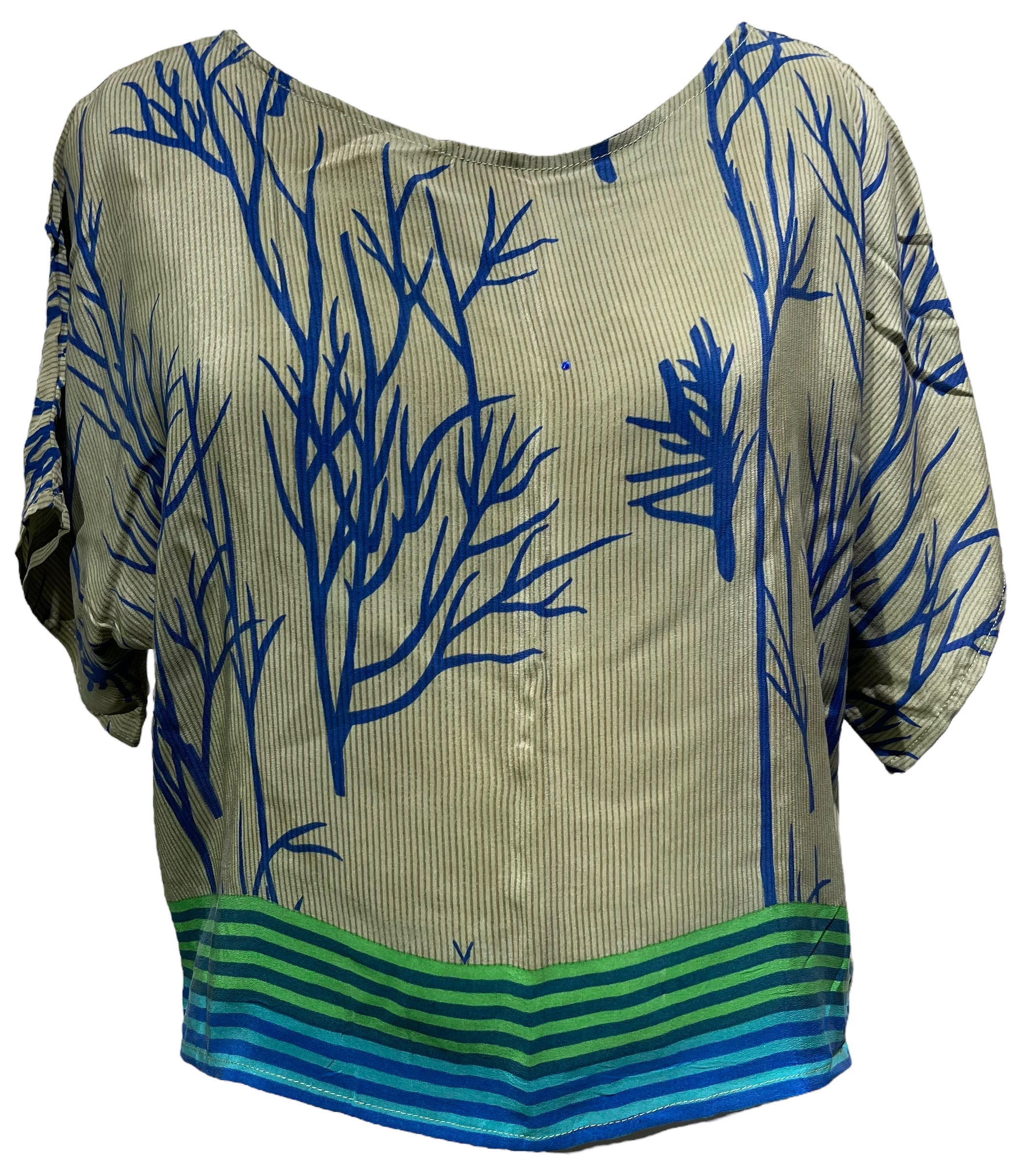 FINAL SALE PRC4566 Avatar Pure Silk Boxy Top