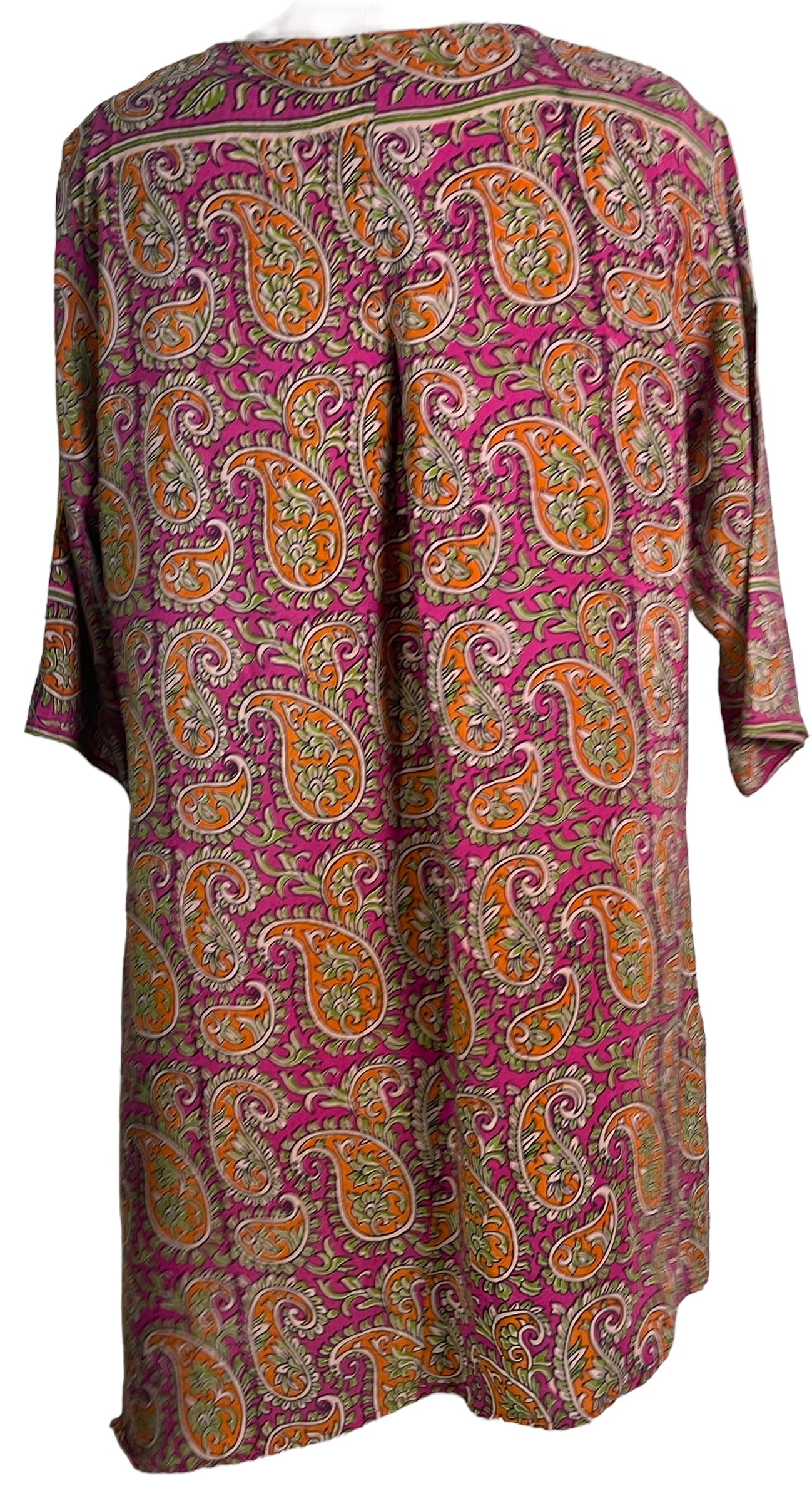 PRC6543 Avatar Pure Silk Self Pocket Tunic Dress