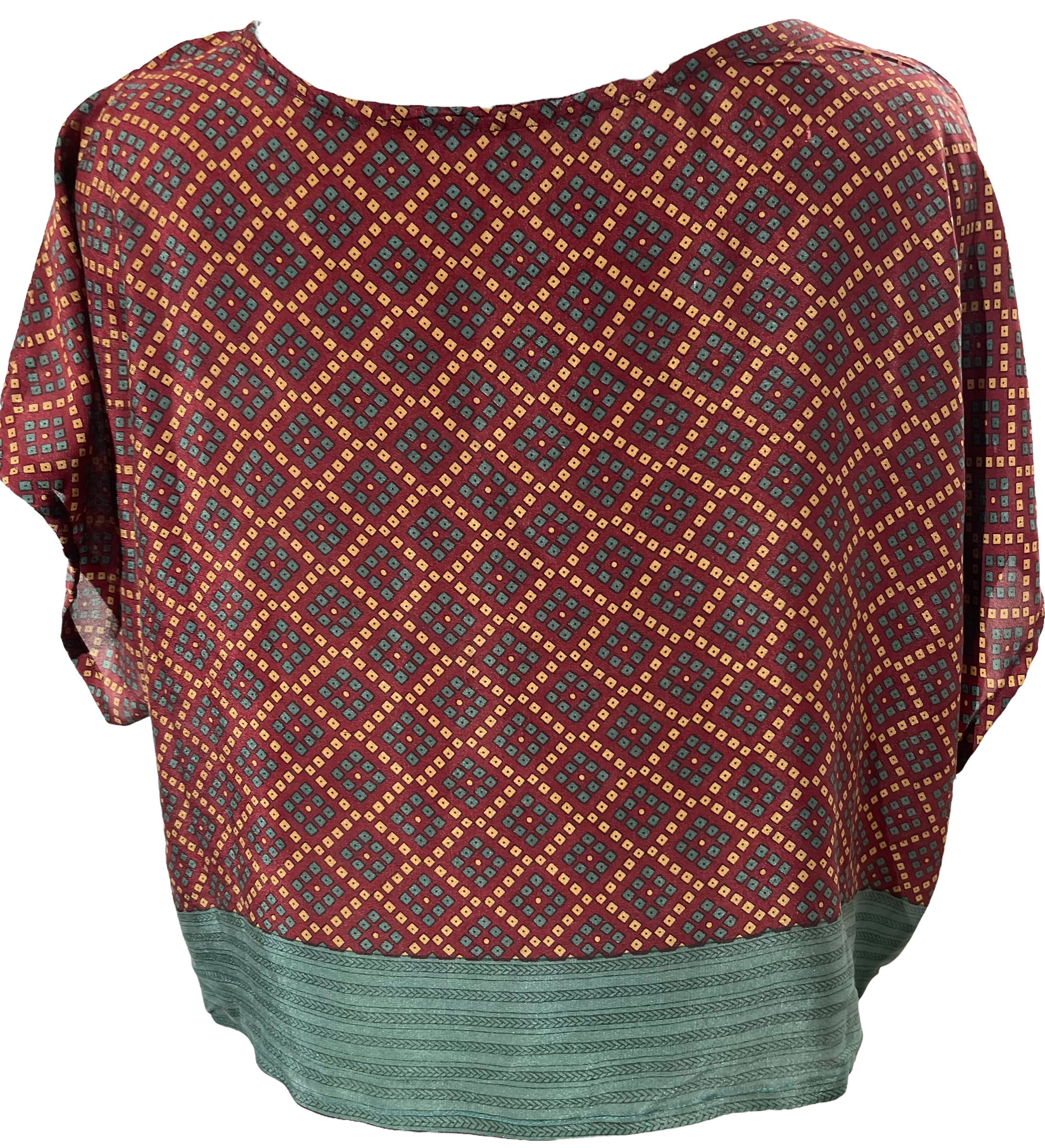 FINAL SALE PRC1642 Angelica Avatar Pure Silk Boxy Top