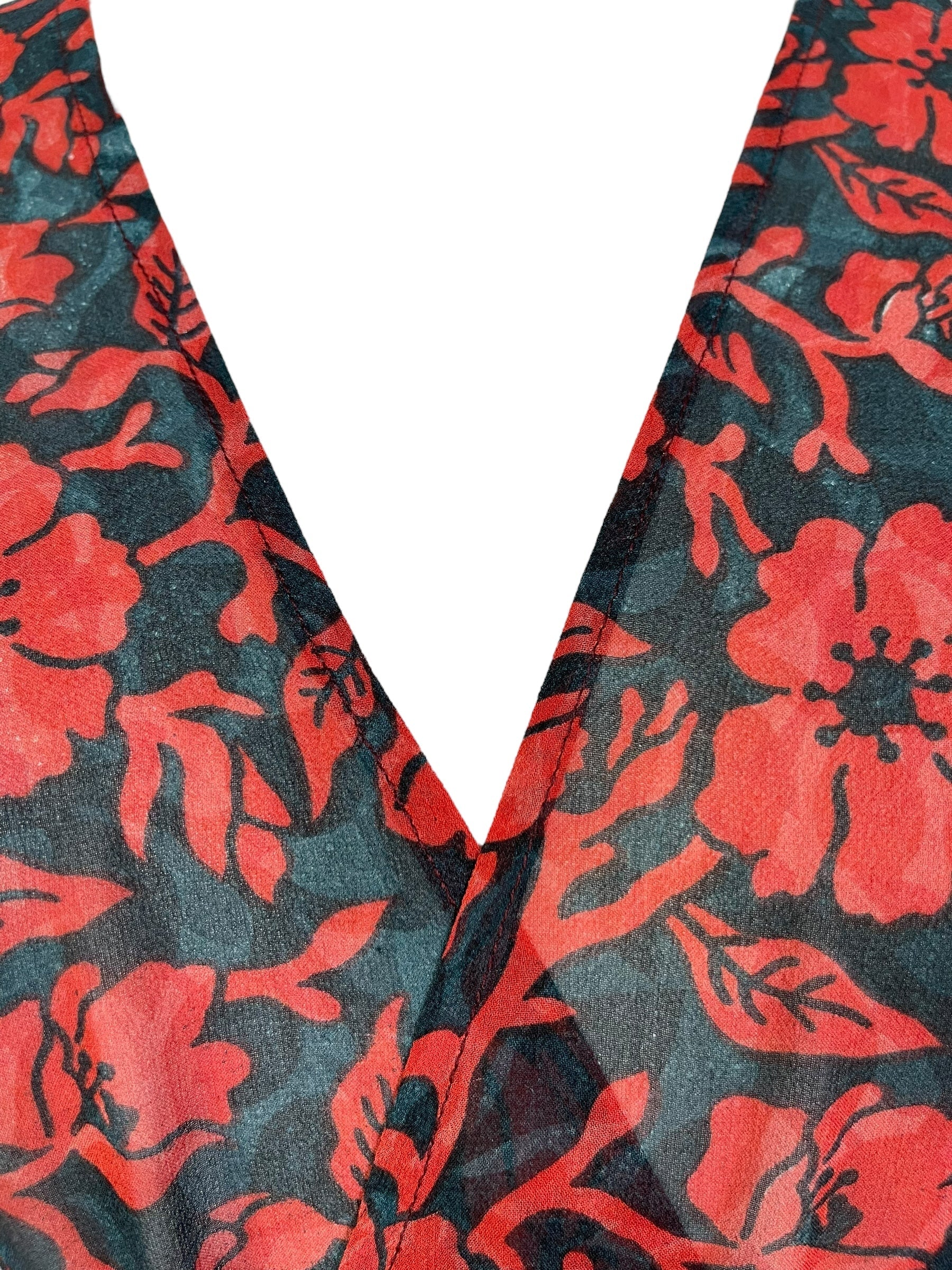 PRG6895 Sheer Avatar Pure Silk Kimono-Sleeved Jacket with Belt