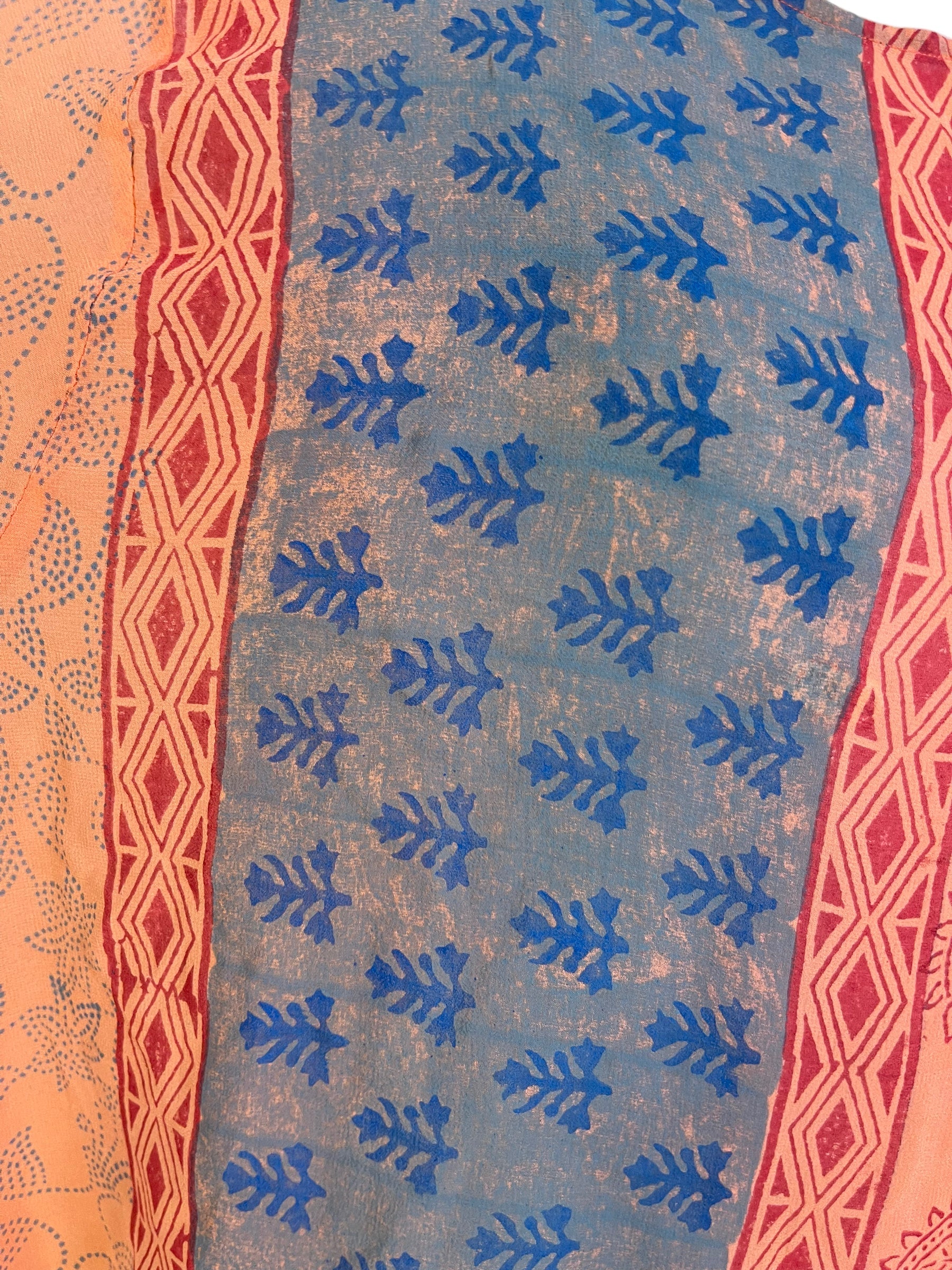 PRG6034 Sheer Avatar Pure Silk Self Pocket Tunic Dress