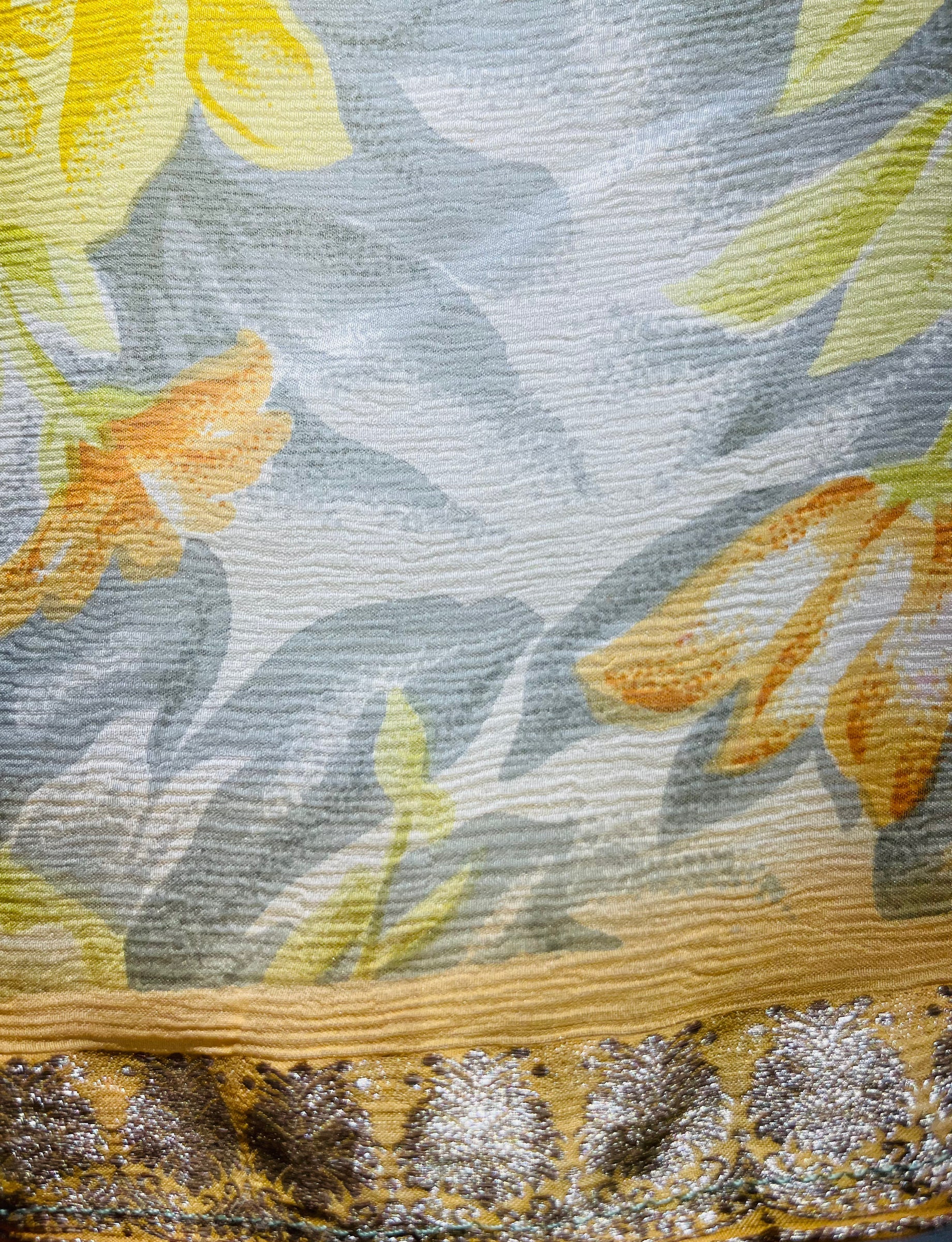 FINAL SALE PRG3506 Sheer Nirvana Pure Silk Boxy Top