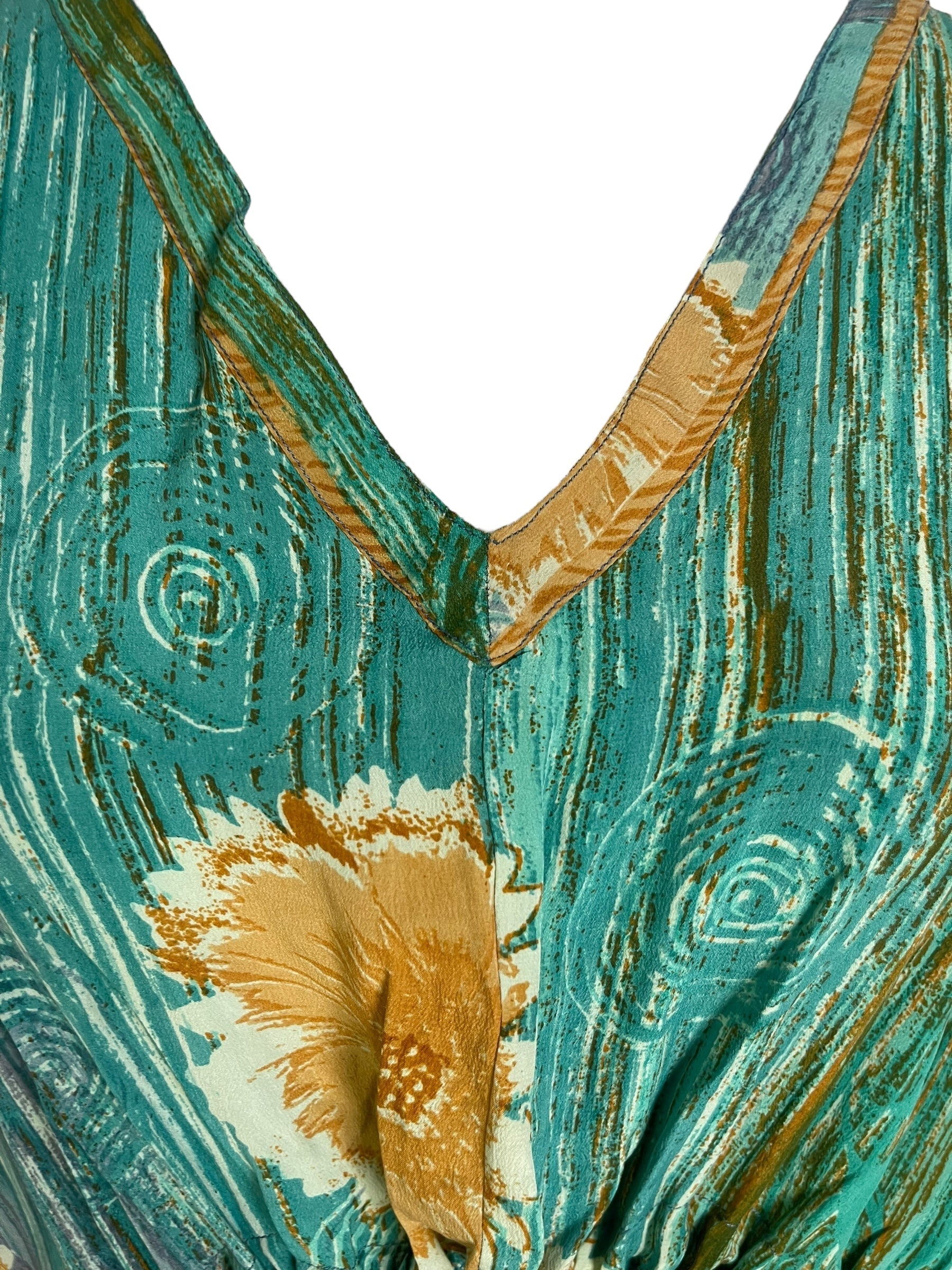 PRC6774 Avatar Pure Silk Maxi Kaftan