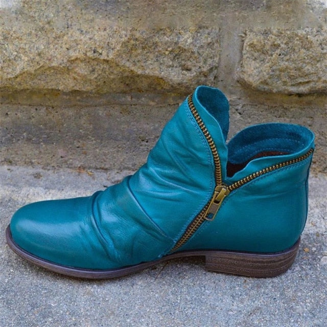 Zip & Lace Boot Shoe