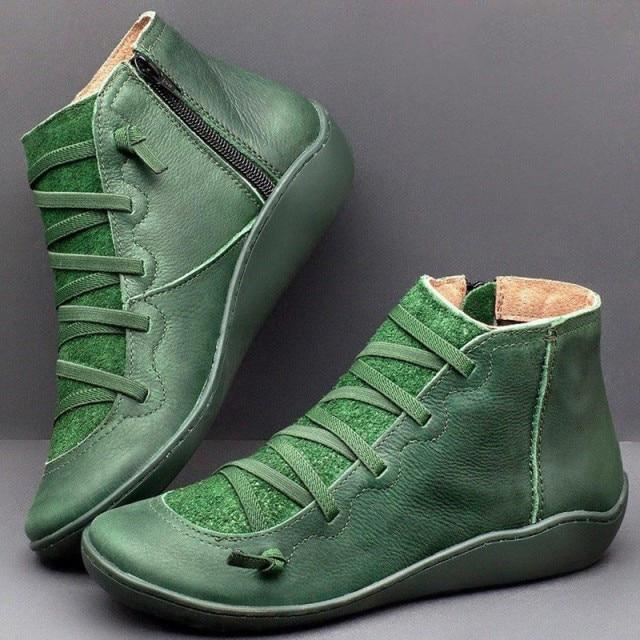 Zip & Lace Boot Shoe