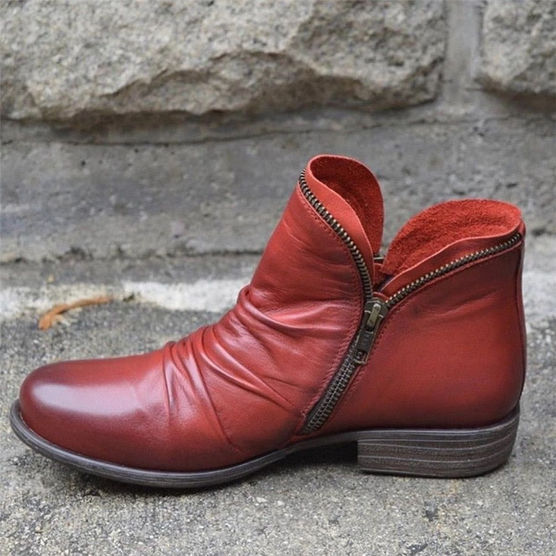 Zip & Lace Boot Shoe